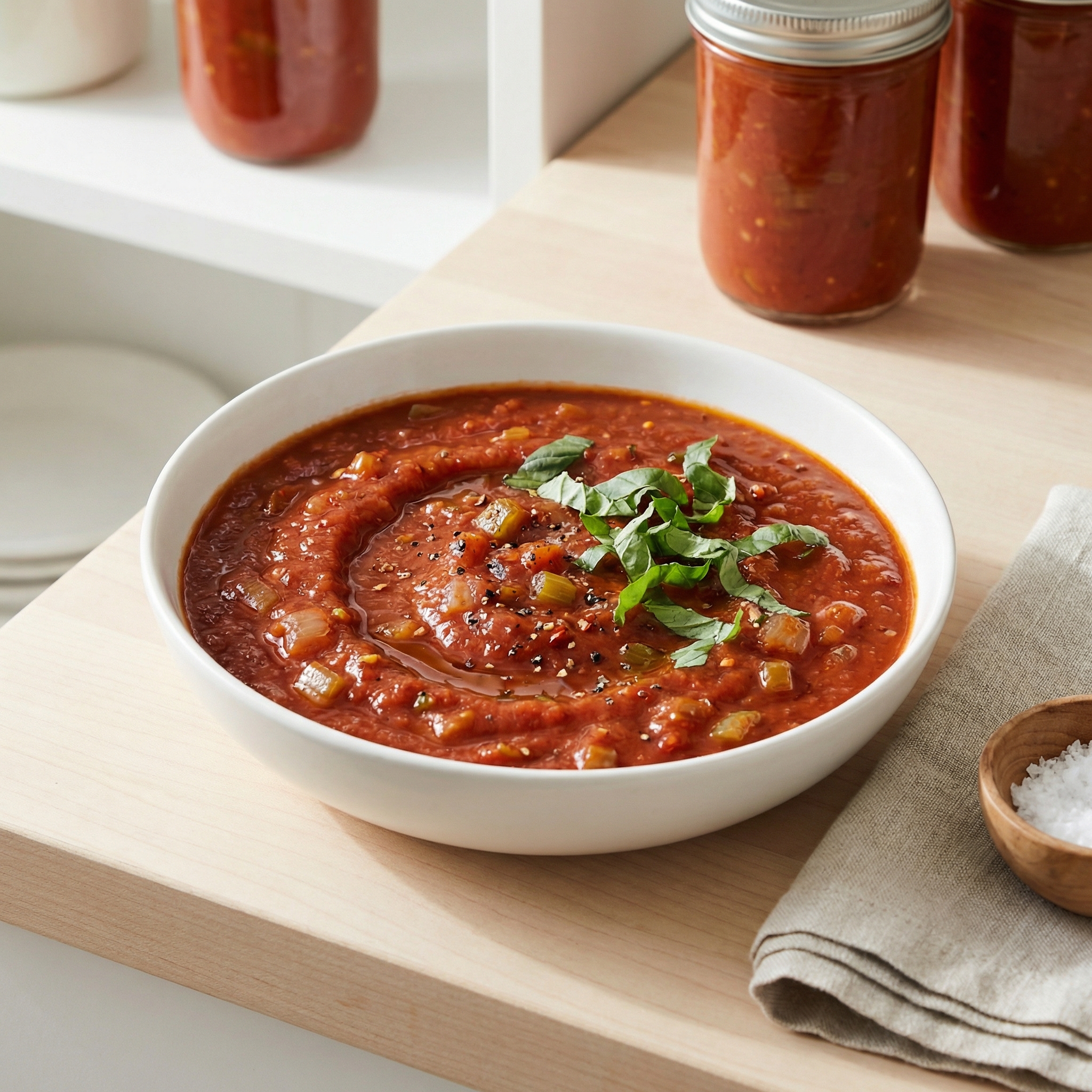 Homemade Canned Tomato Sauce with Fresh Roma Tomatoes