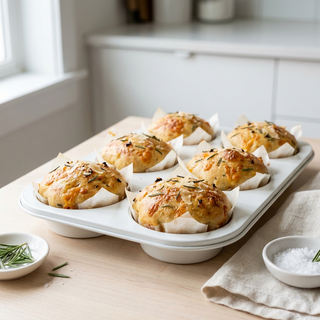 Rosemary-Garlic Focaccia Muffins