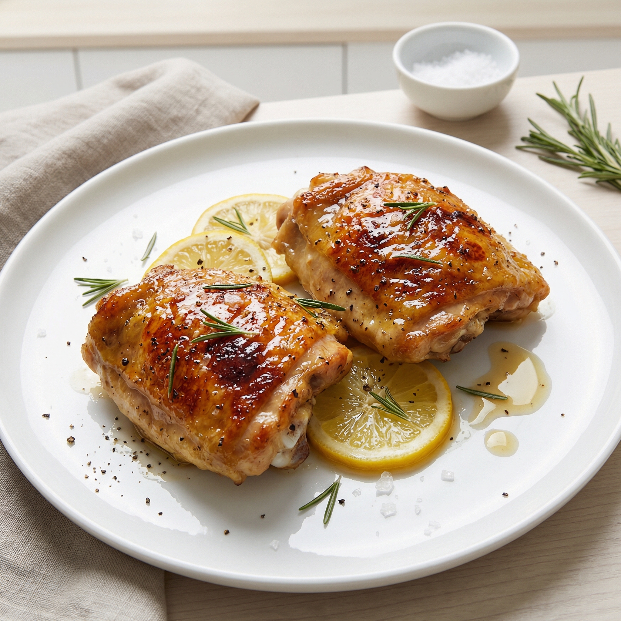 Rosemary-Lemon Baked Chicken Thighs