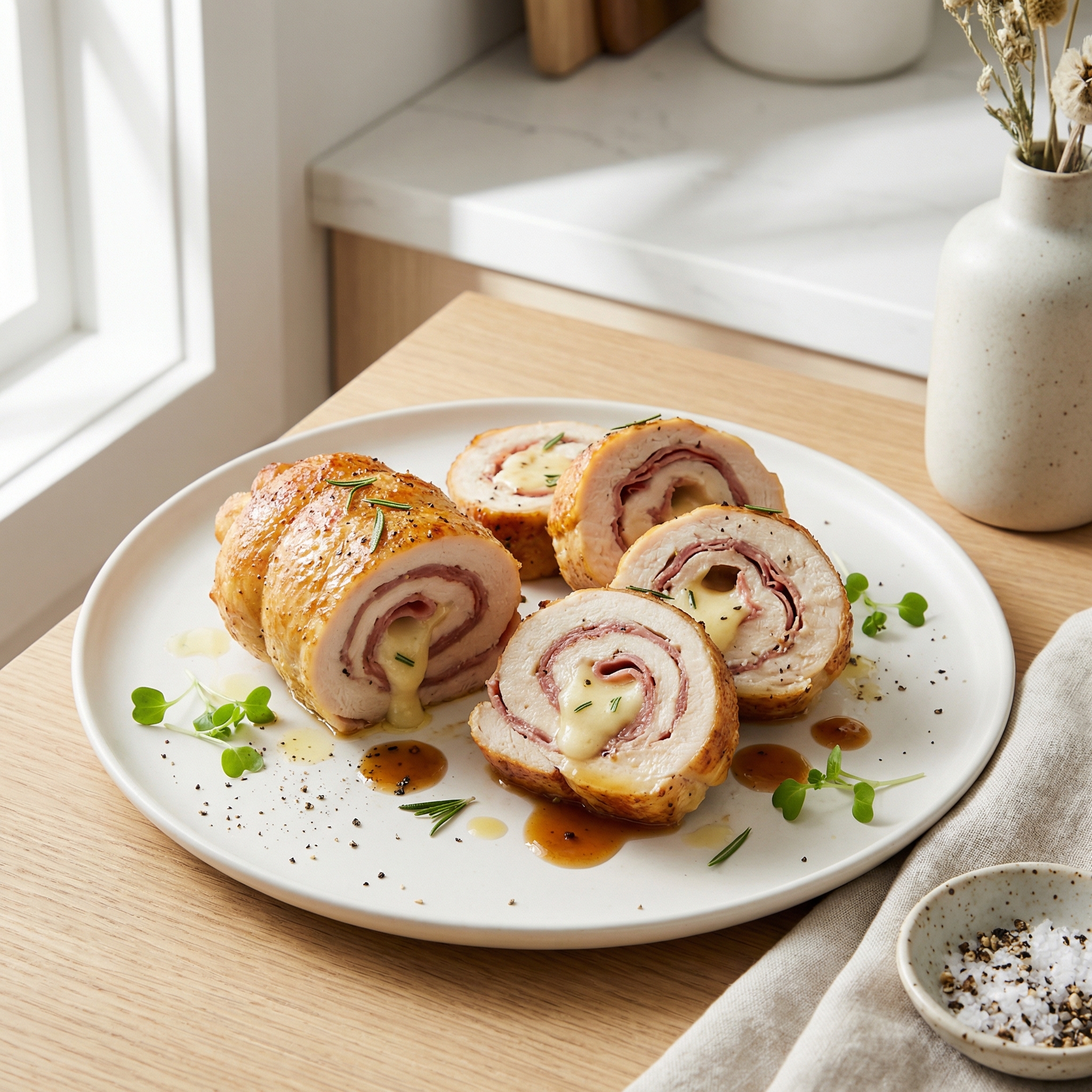 Rosemary-Infused Chicken with Prosciutto and Fontina