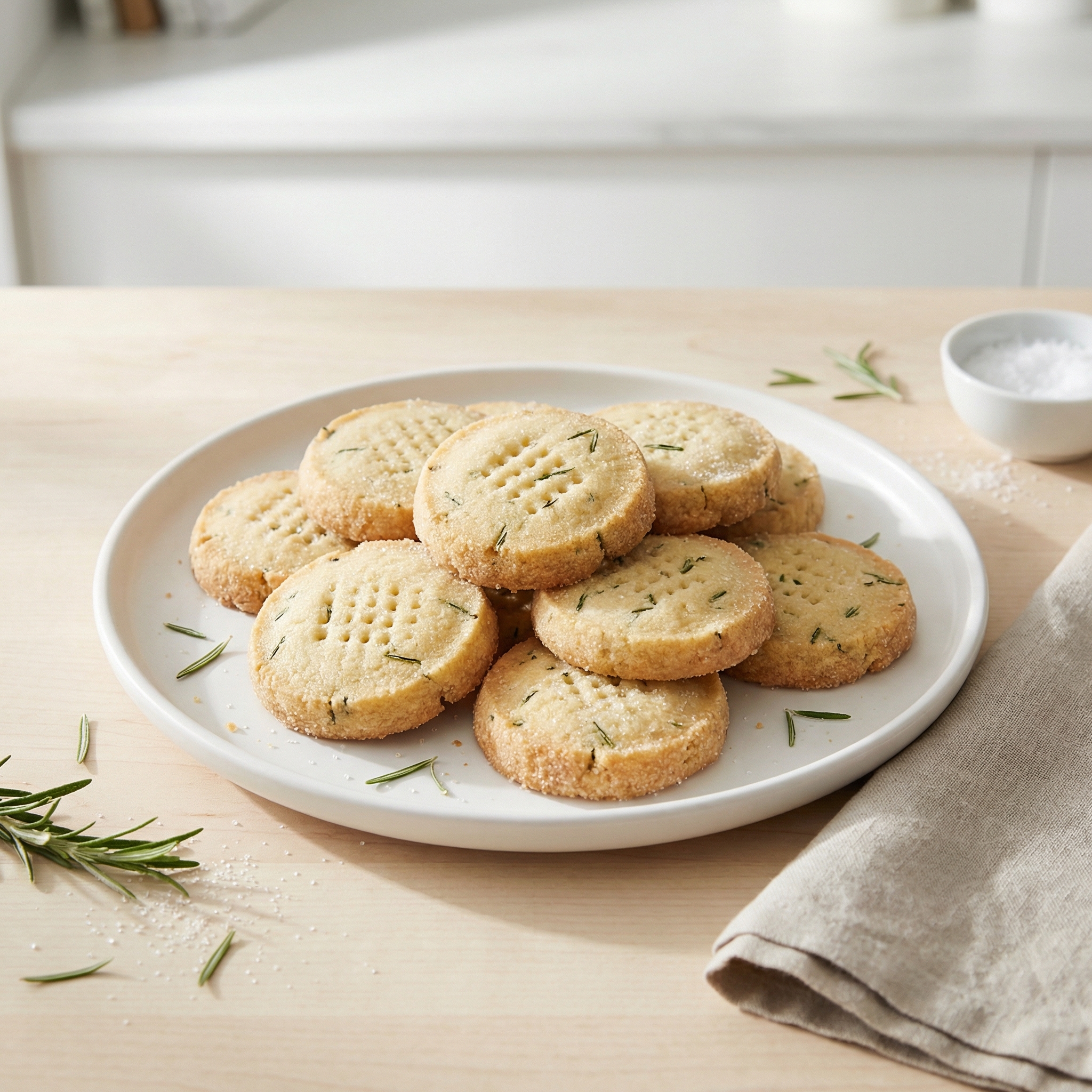 Chef John's Rosemary Shortbread Cookies