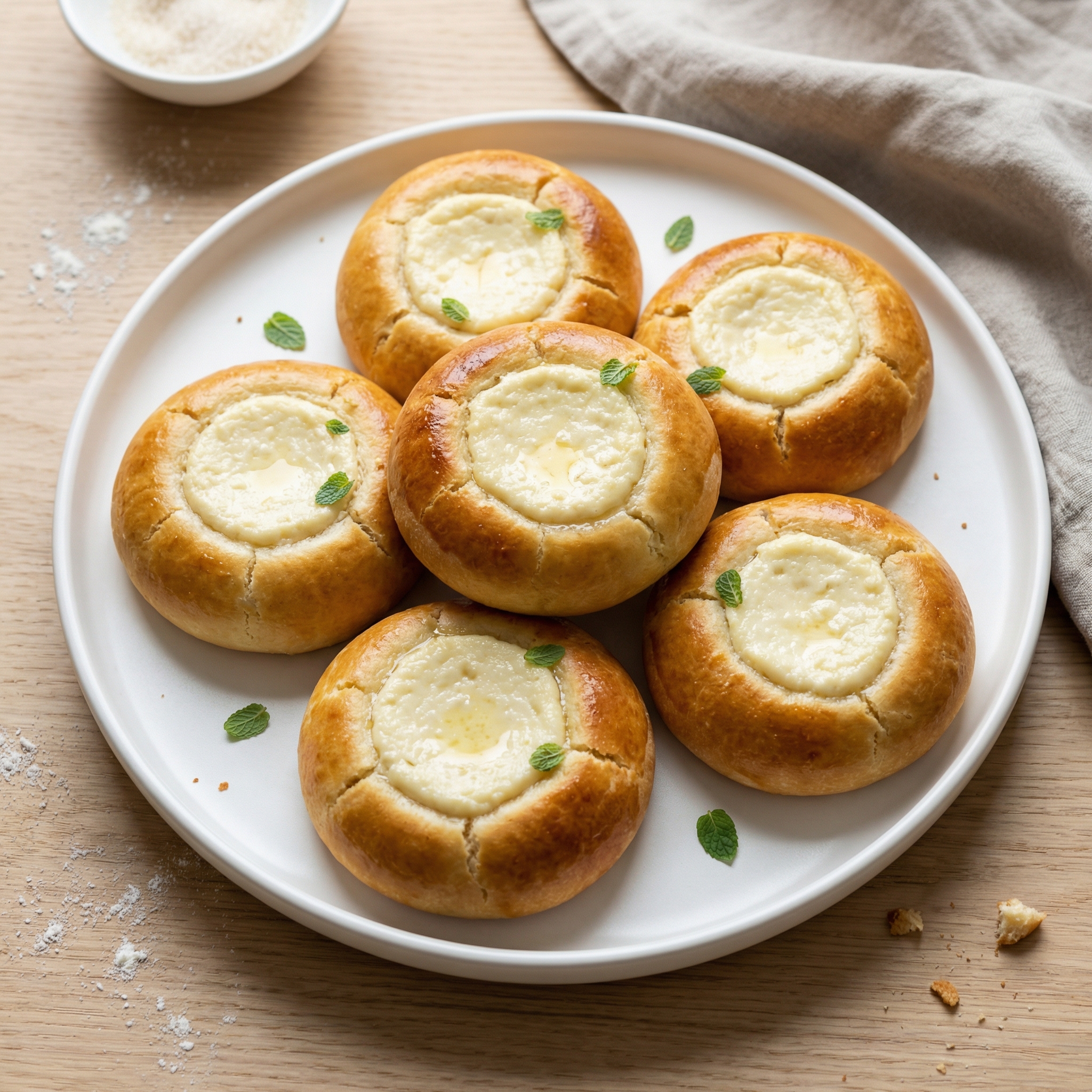Russian Vatrushka Sweet Cheese Buns