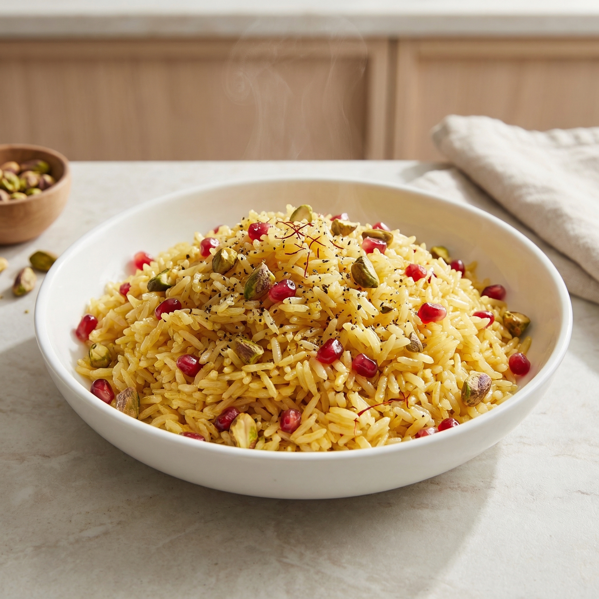 Pomegranate-Studded Middle Eastern Rice Pilaf