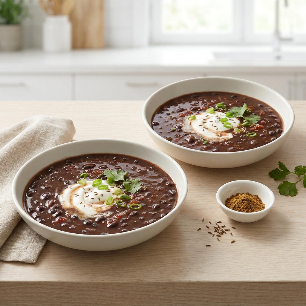 Salsa-Black Bean Blender Soup