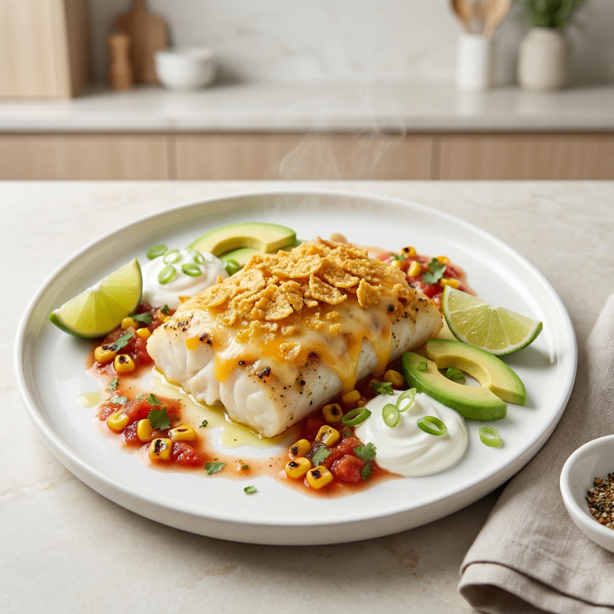Oven-Baked Mexican Cod