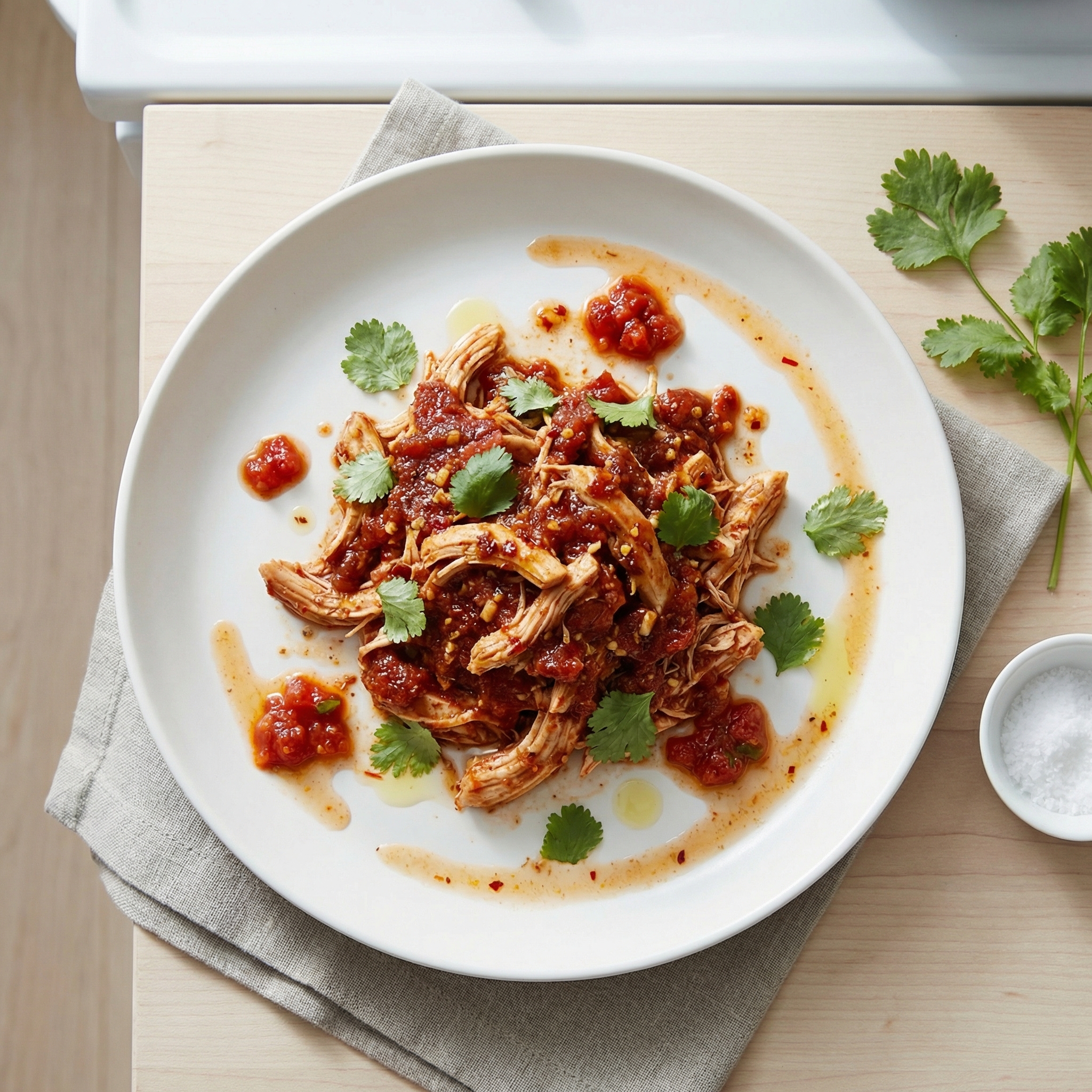 Salsa Chicken Burrito Filling