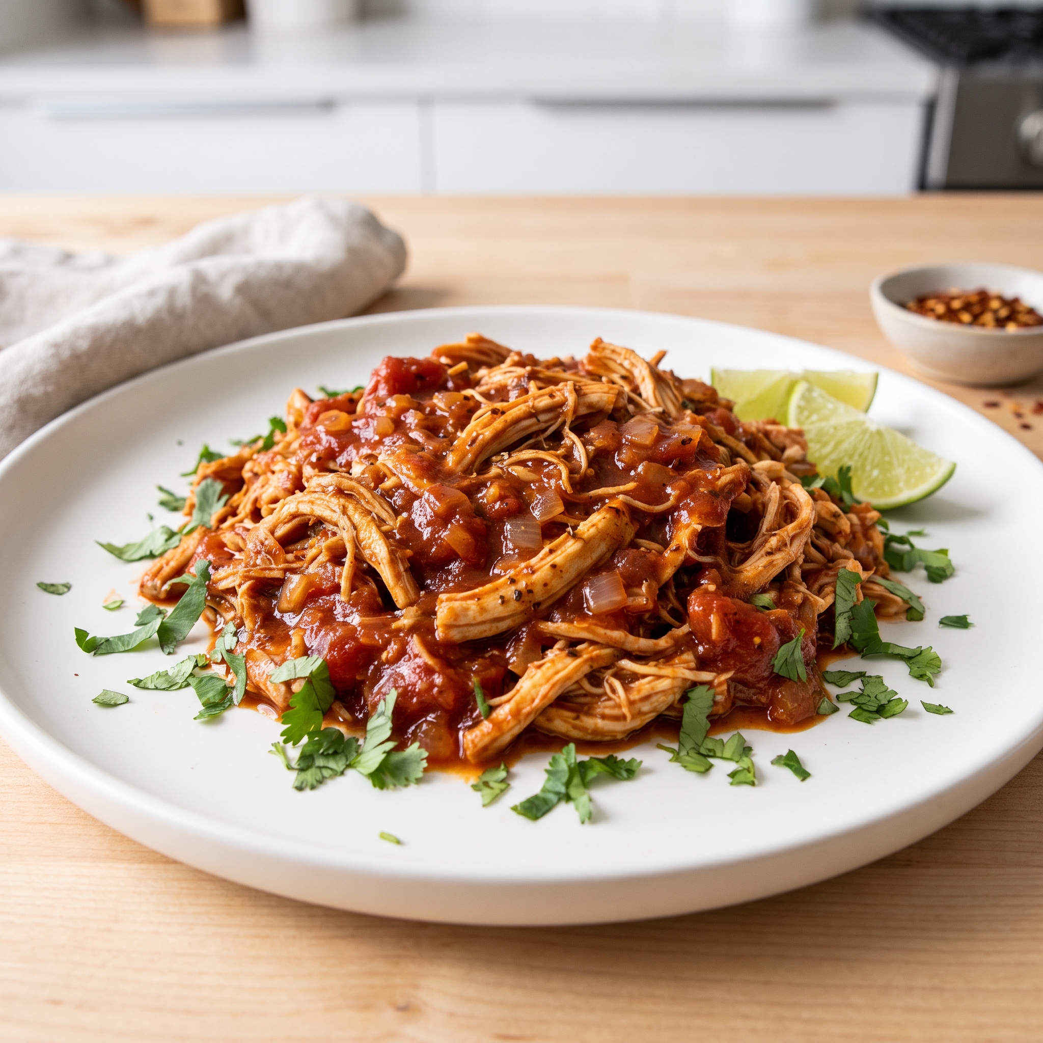 Sarah's Quick Shredded Chicken for Tacos