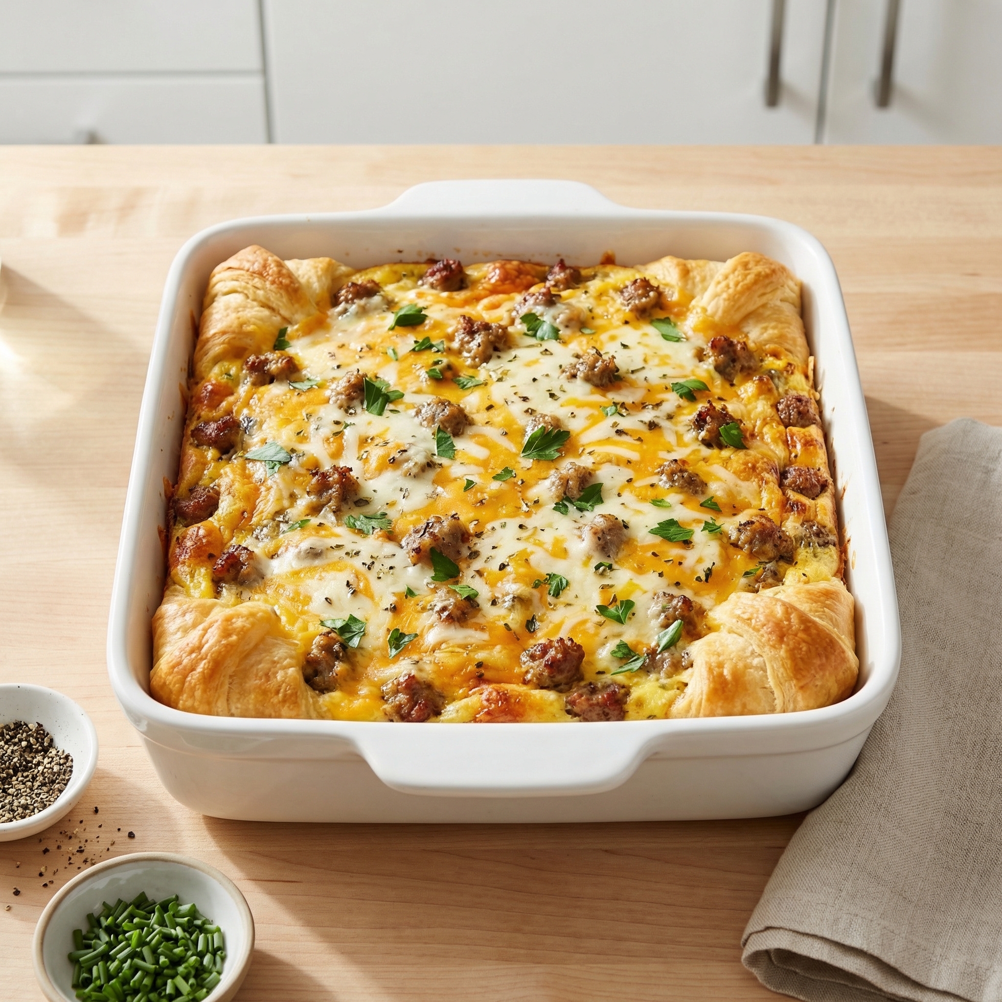 Sausage, Egg, and Cheese Breakfast Bake