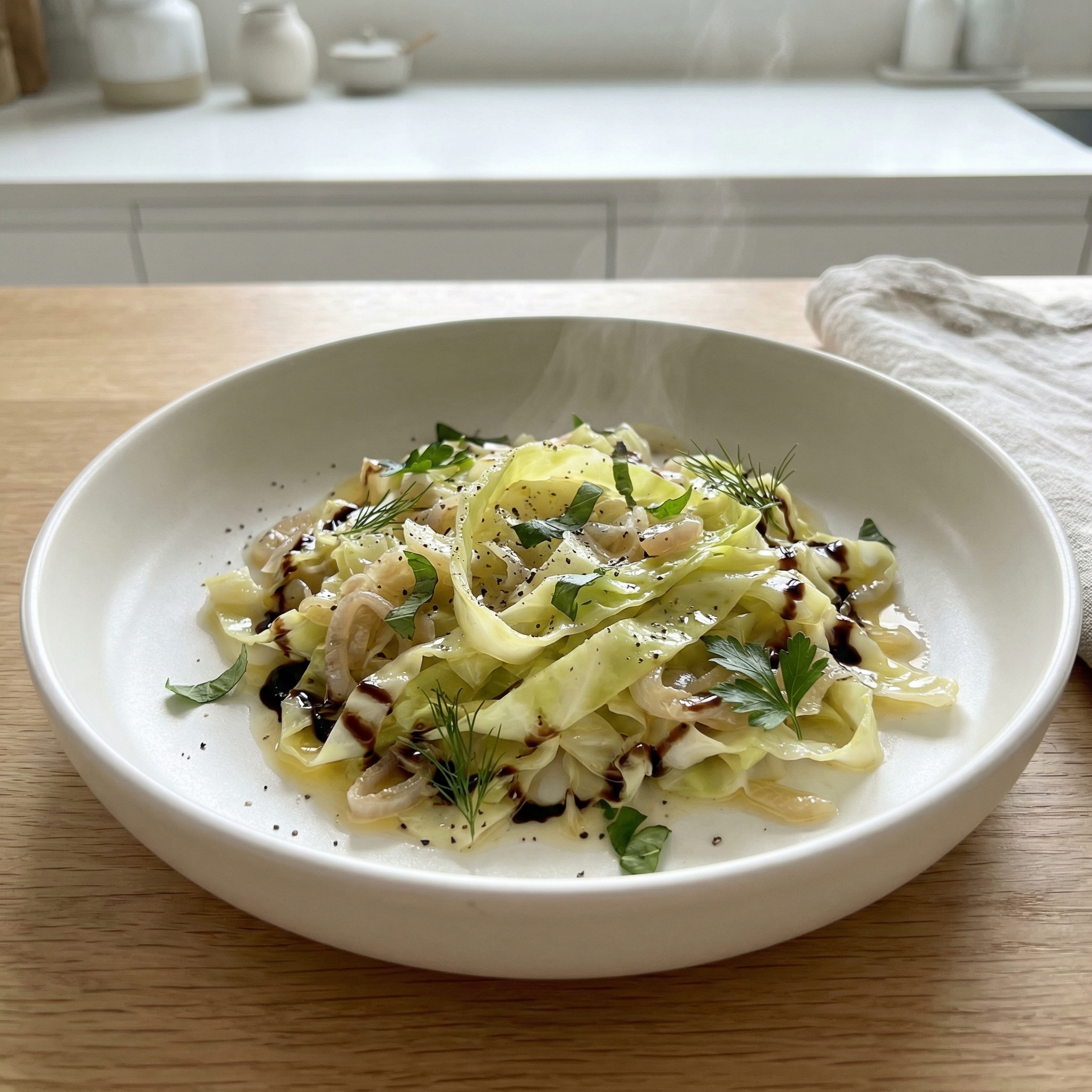 Simple Sautéed Pointed Cabbage
