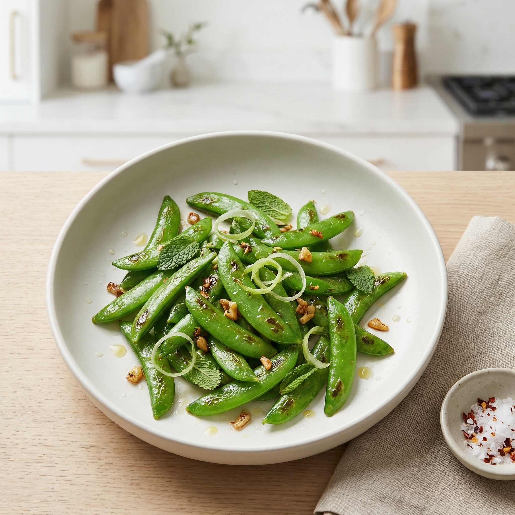Minted Sugar Snap Peas