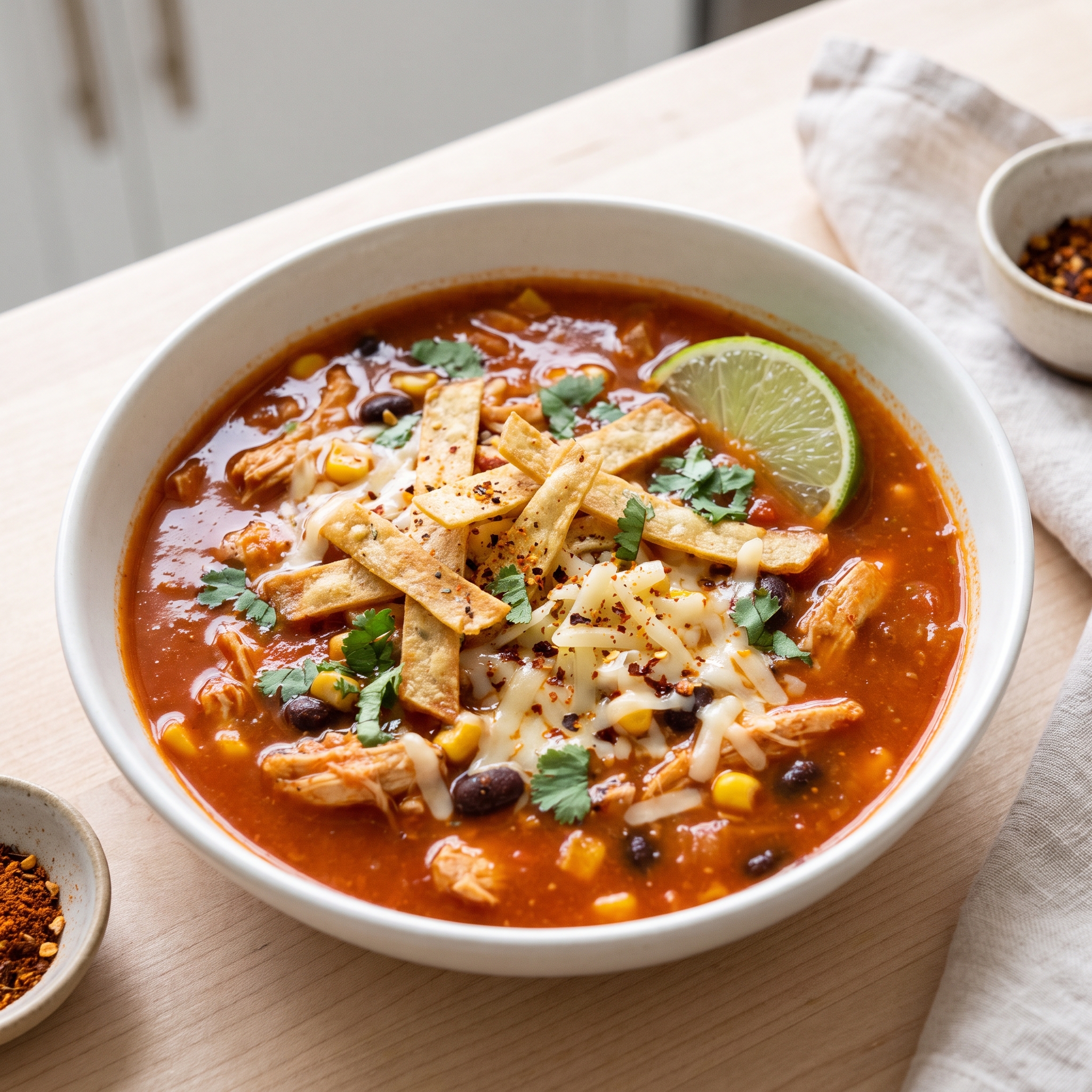 Scottie's Spiced Chicken Tortilla Soup