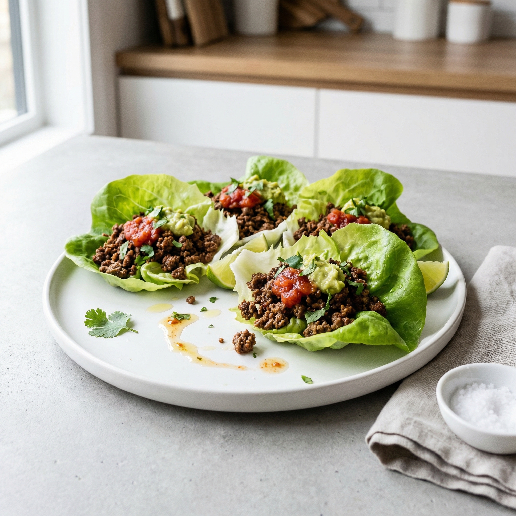 Taco Beef Lettuce Cups