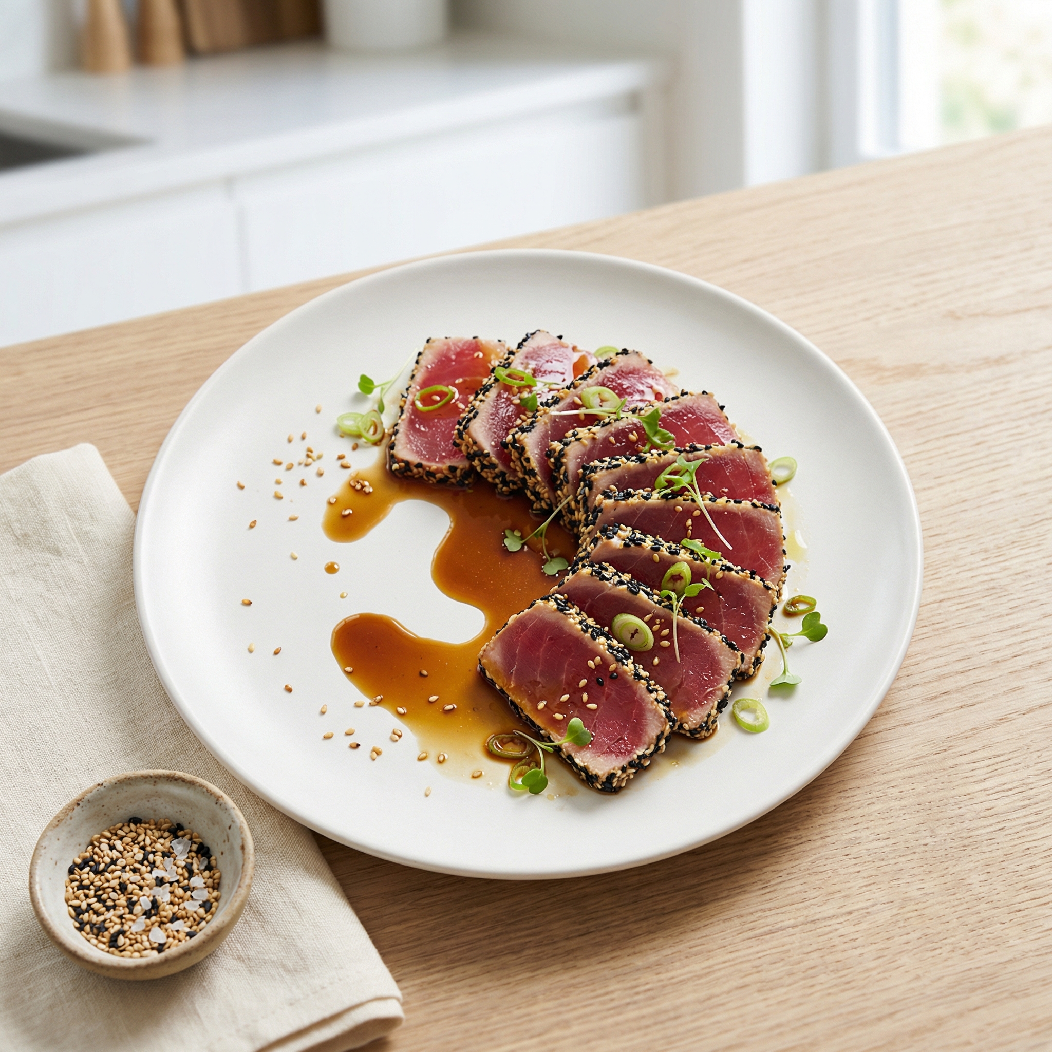 Asian Sesame Seared or Grilled Tuna (Gluten Free)