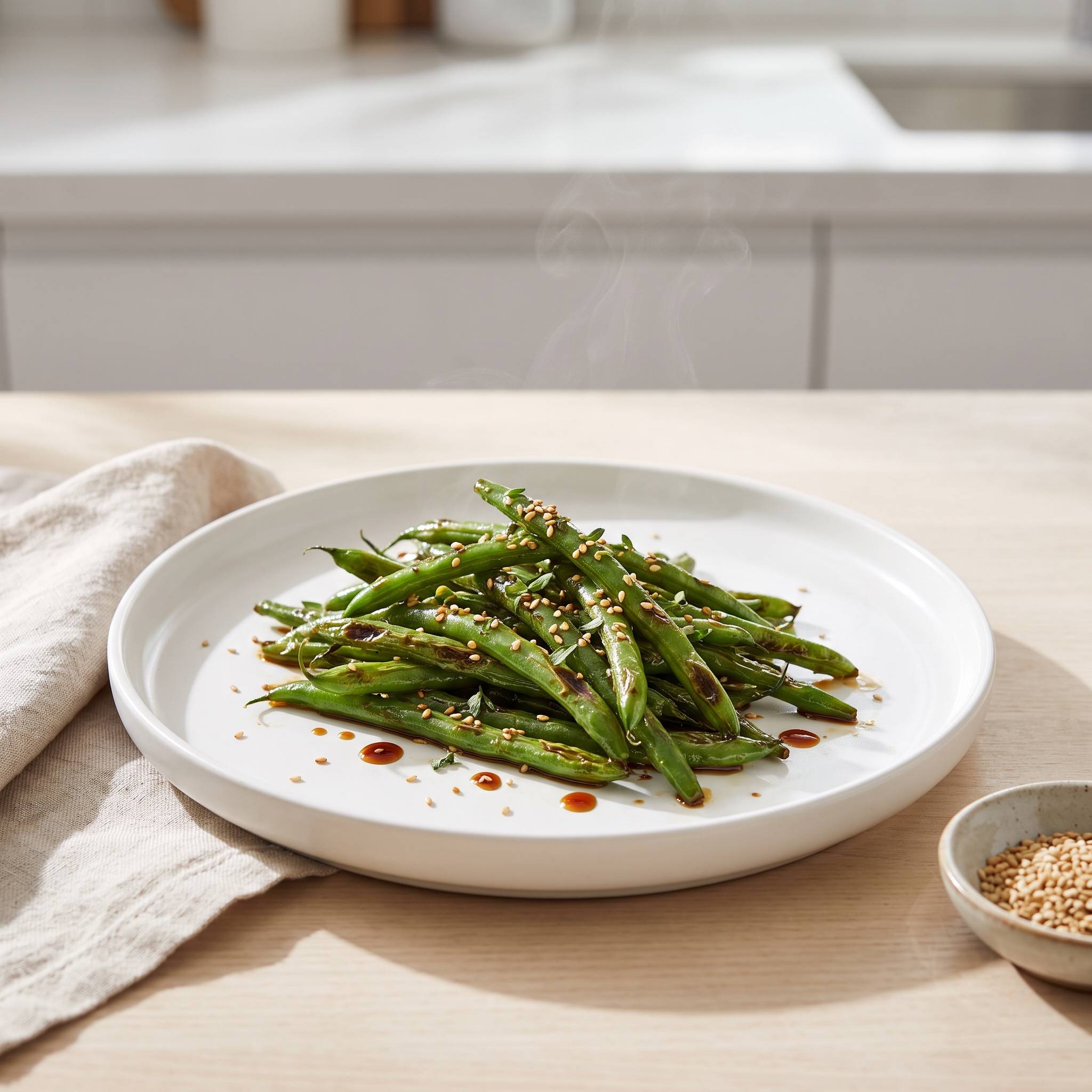 Sesame-Soy Green Beans, Japanese Style