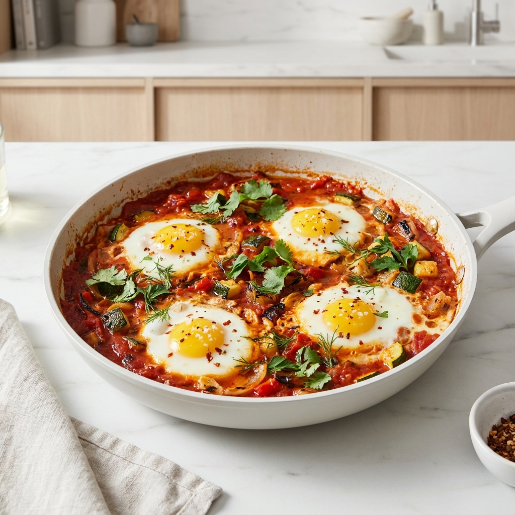 Shakshuka: Middle Eastern Egg Breakfast
