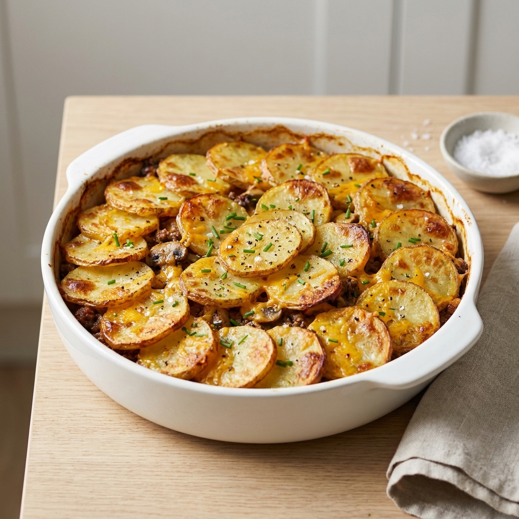 Shearers' Mince and Potato Hot Pot