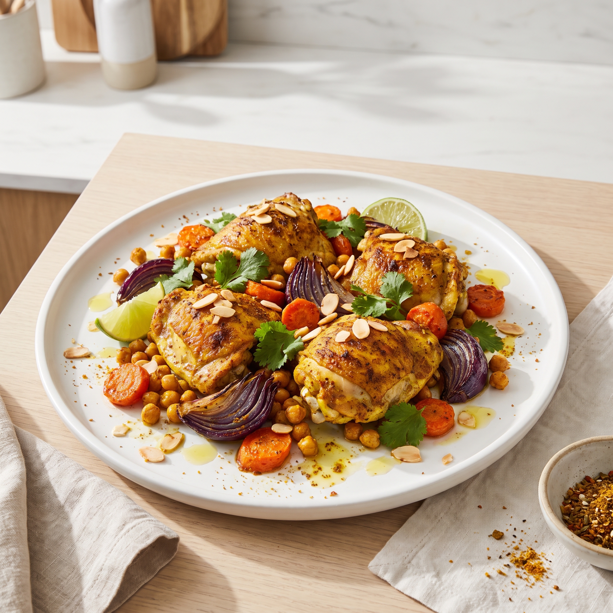 Sheet Pan Chicken and Chickpeas