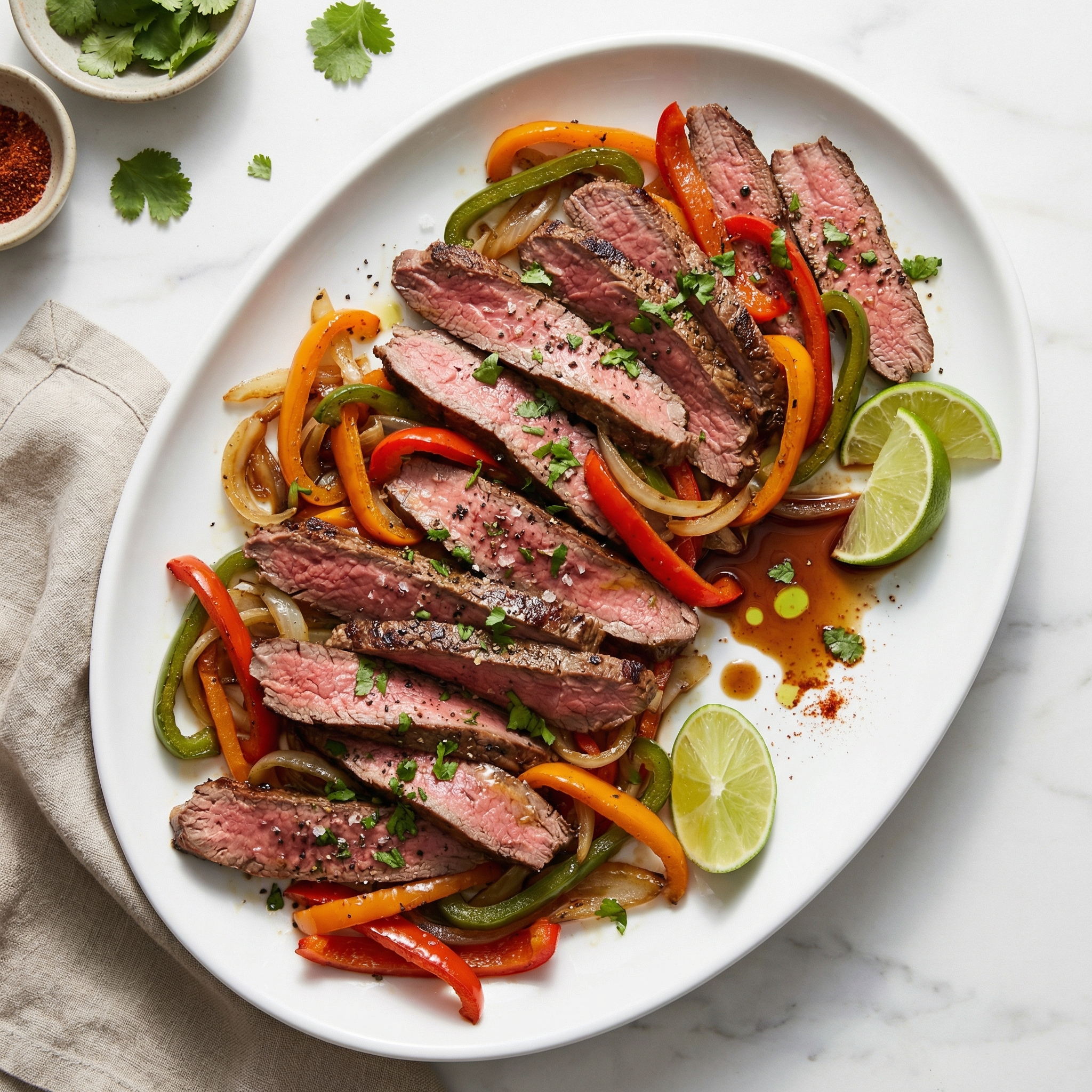Sheet Pan Beef Fajitas
