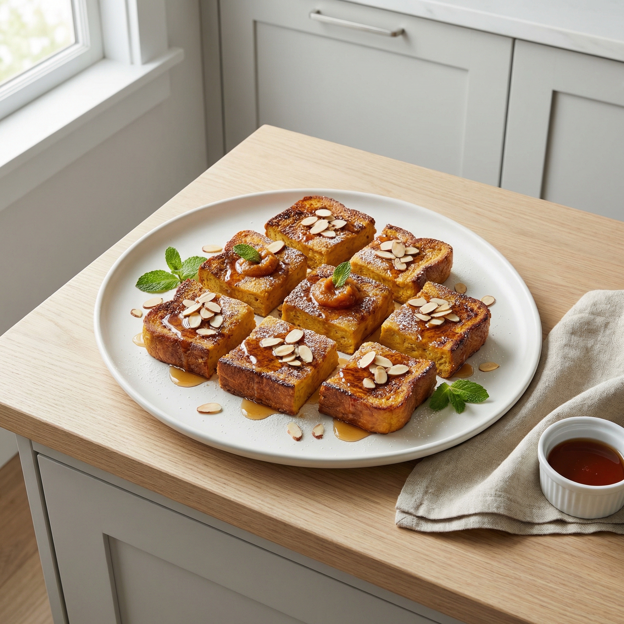 Sheet Pan Pumpkin-Spice French Toast