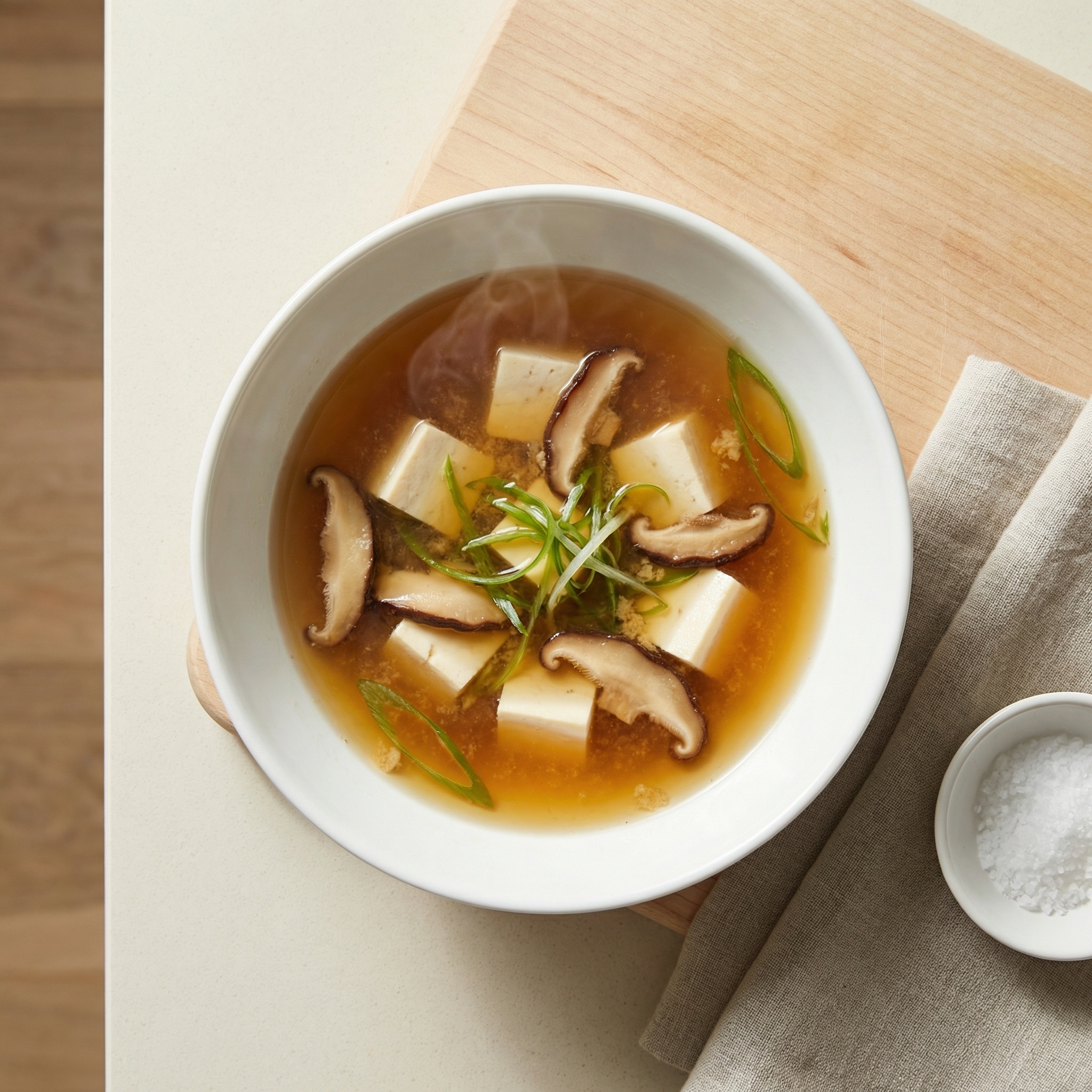 Miso Soup with Shiitake Mushrooms