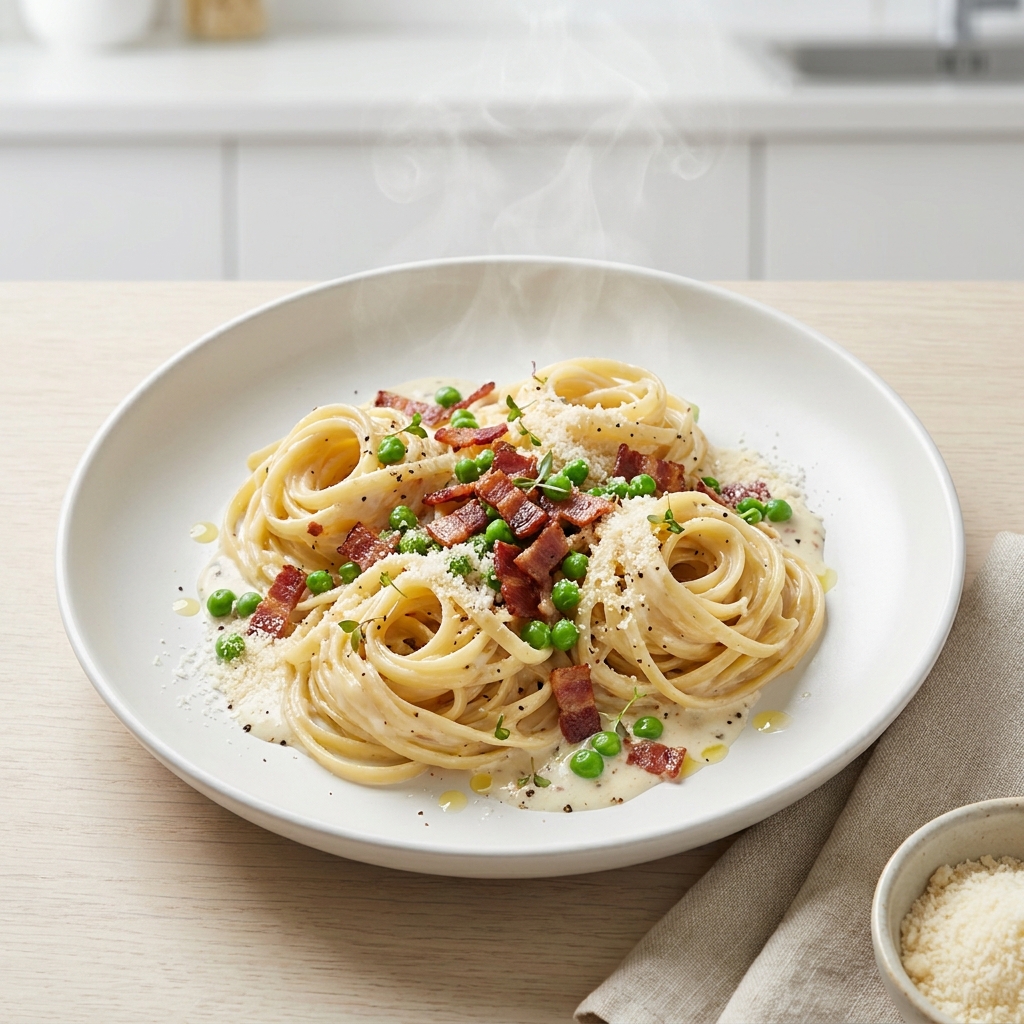 Shortcut Creamy Carbonara