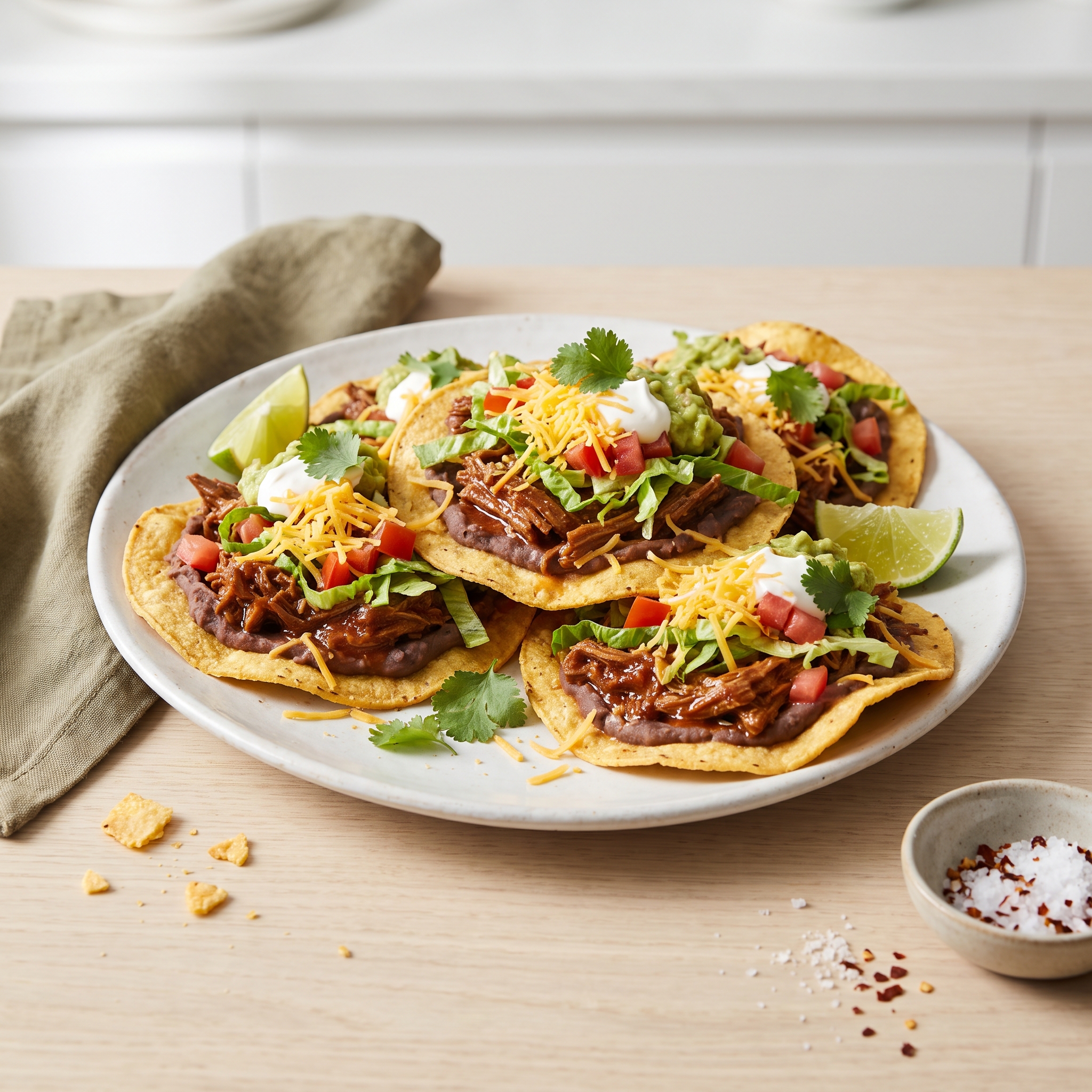 Shredded Beef Tostadas