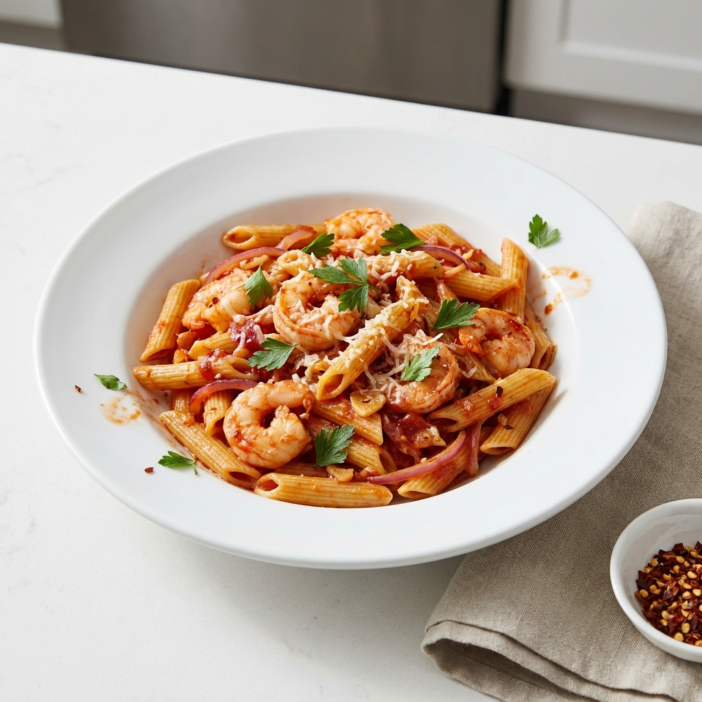 Shrimp Penne Pasta