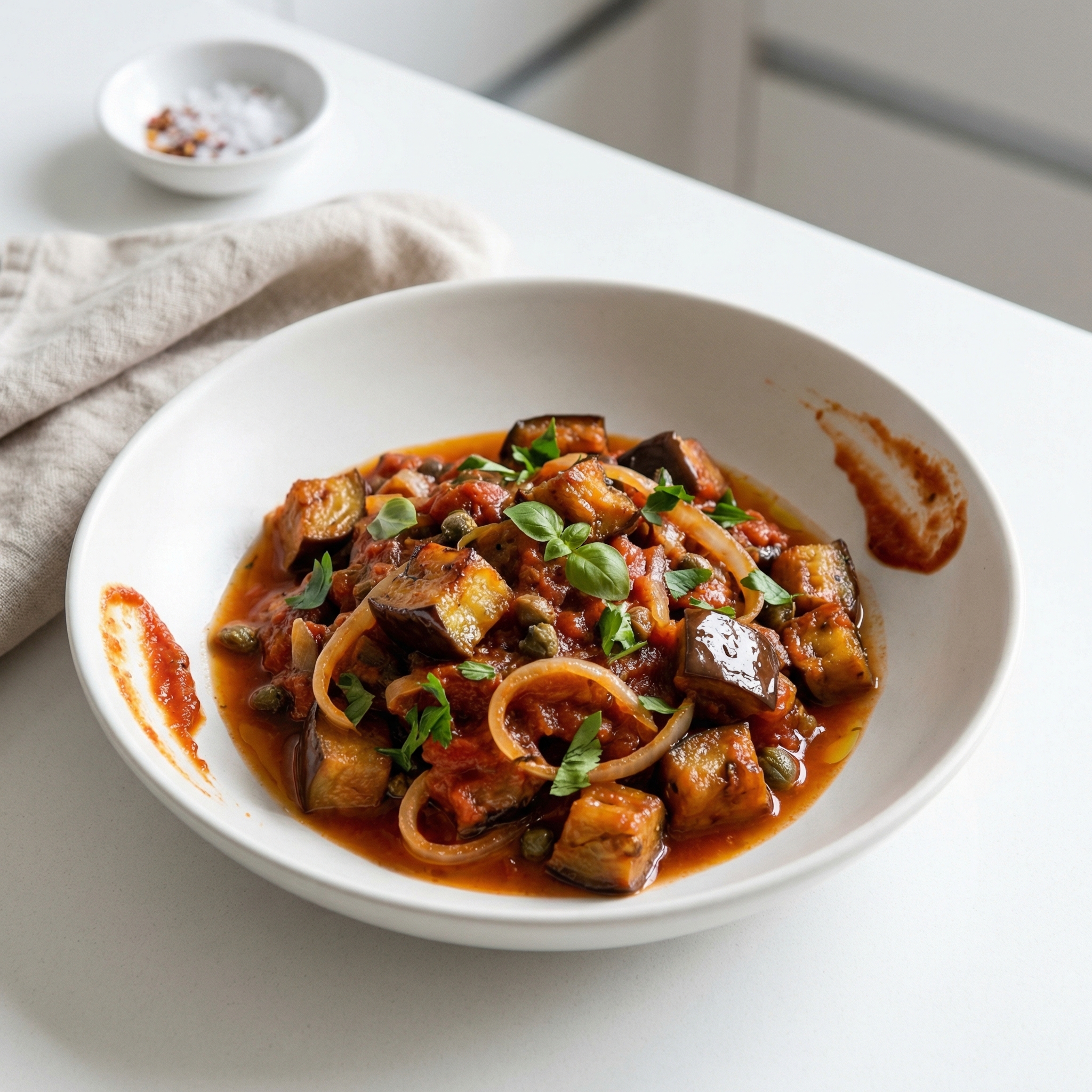 Sicilian Eggplant-Tomato Caponata