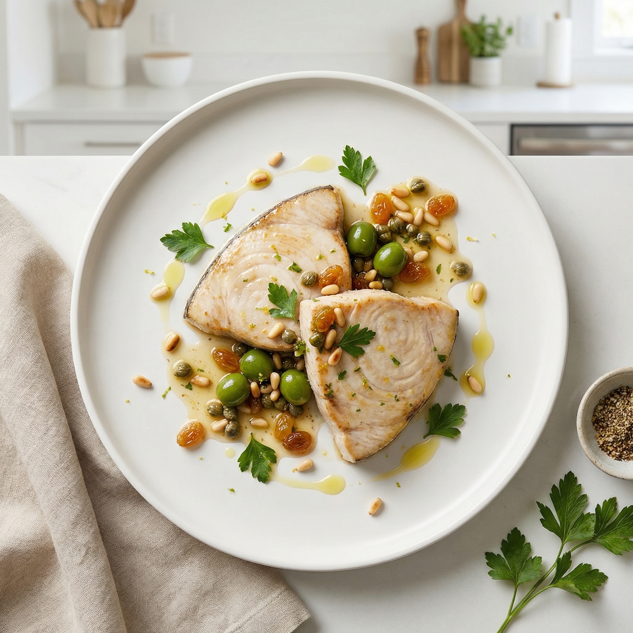 Swordfish a la Siciliana