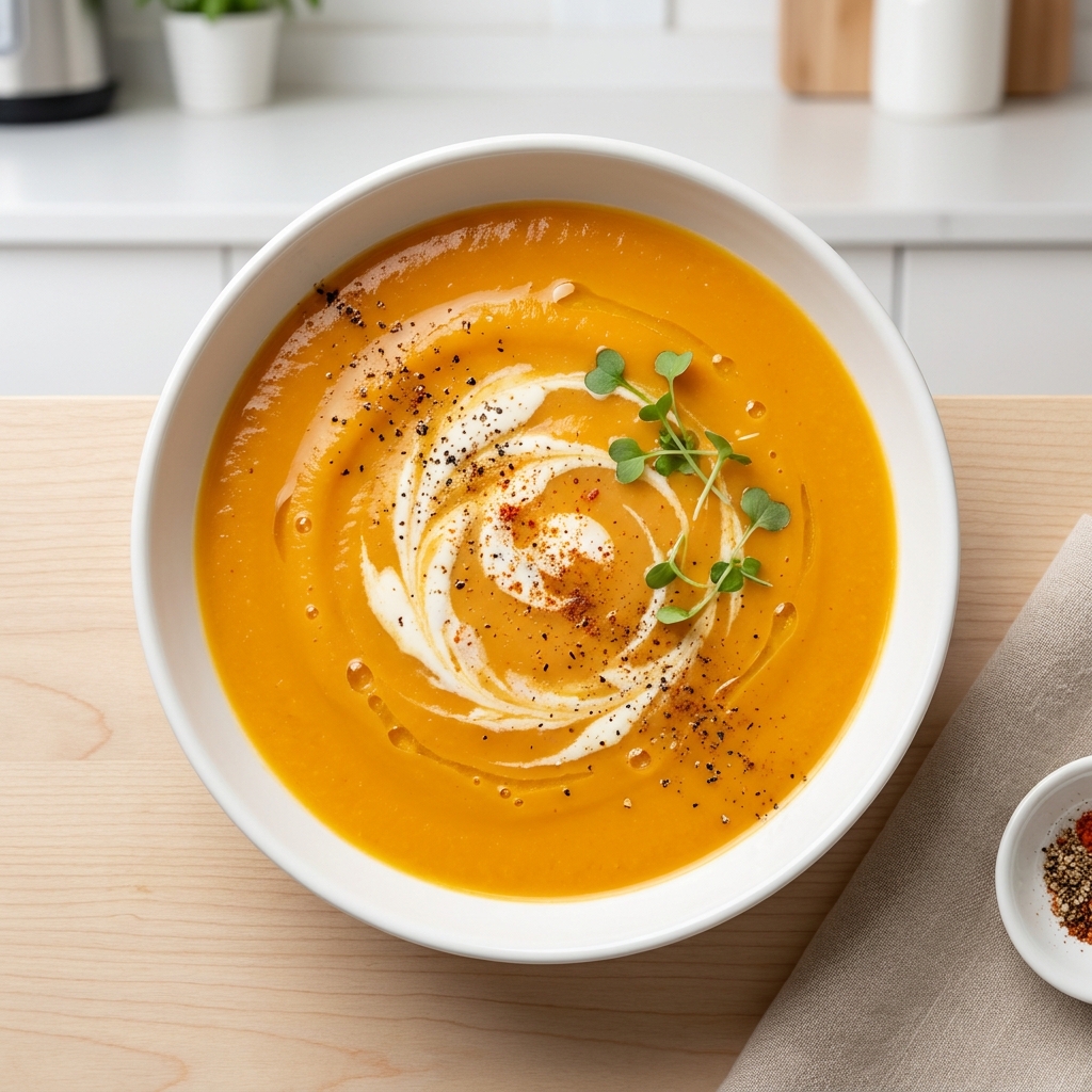 Silky Sweet Potato Cream Soup
