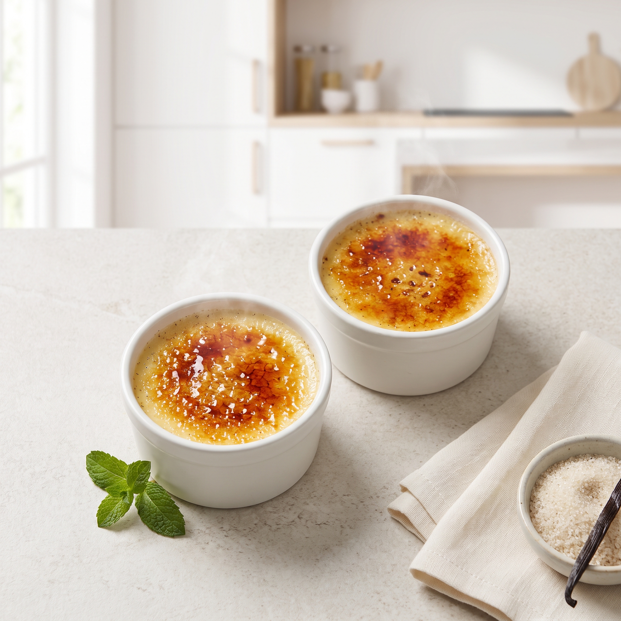 Simple 3-Ingredient Vanilla Crème Brûlée