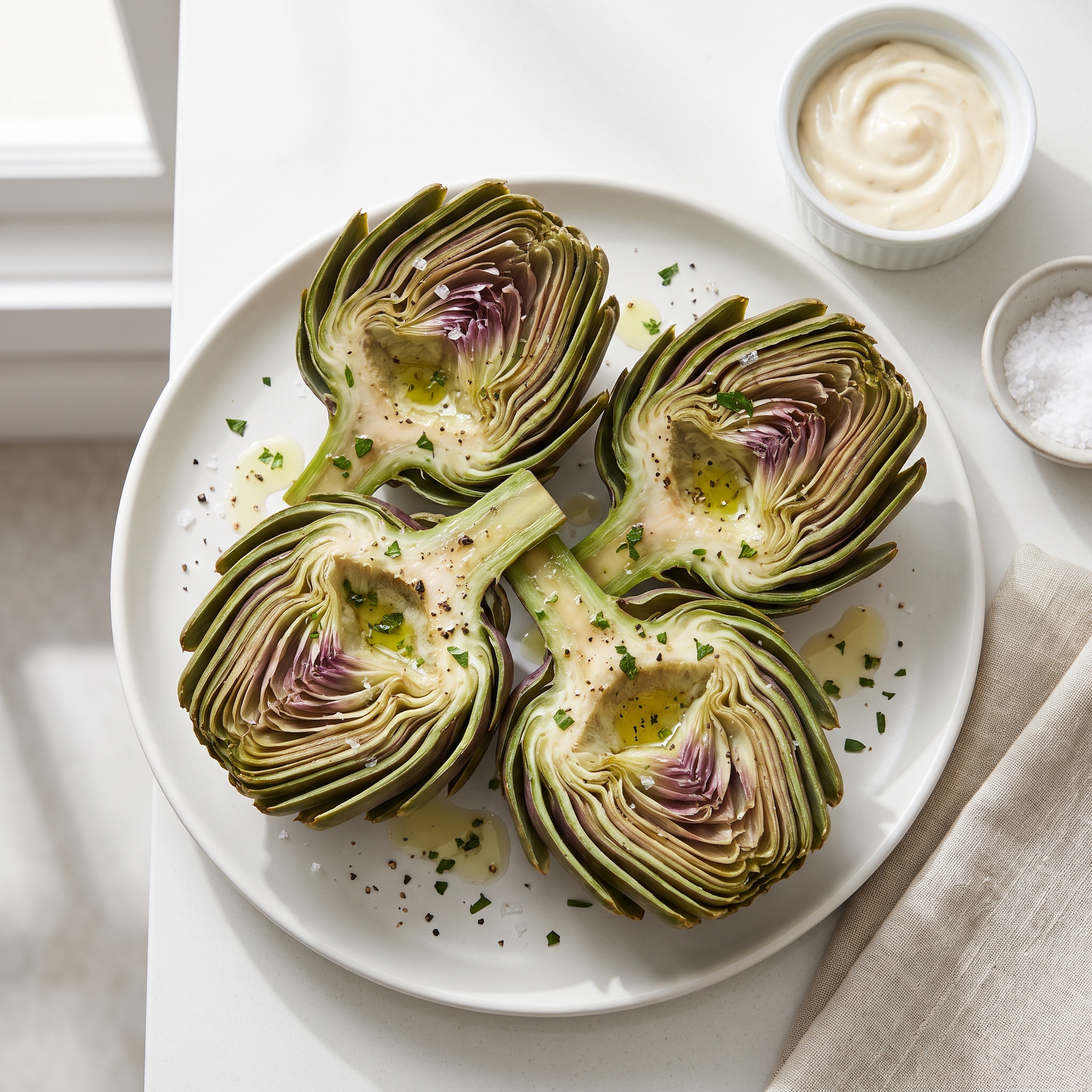Simple Steamed Artichokes Recipe