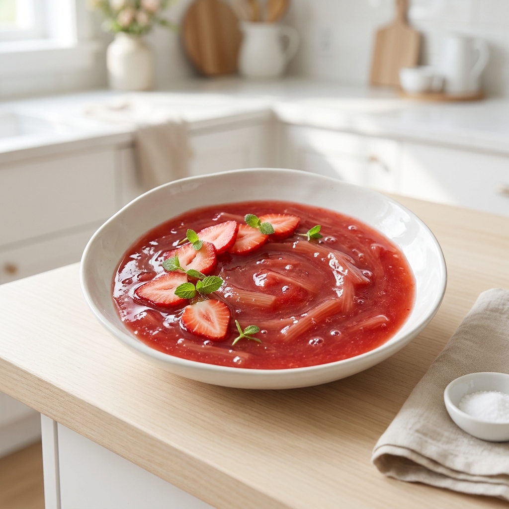 Simple Strawberry-Rhubarb Compote