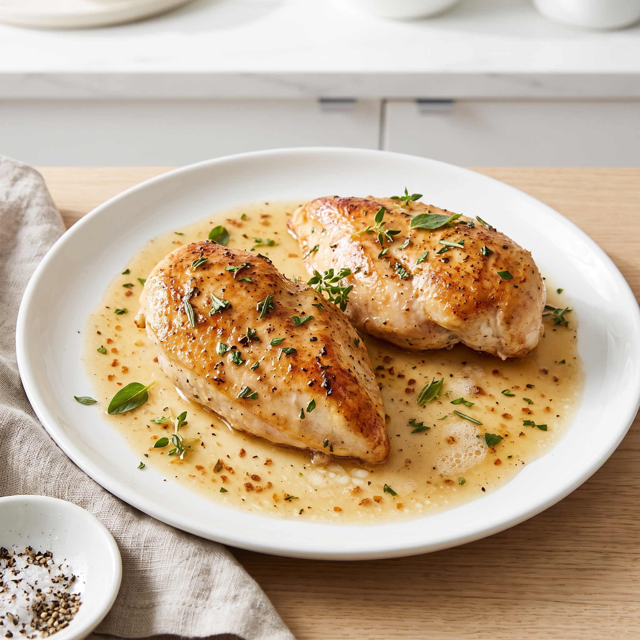 Skillet-Seared Chicken Breasts