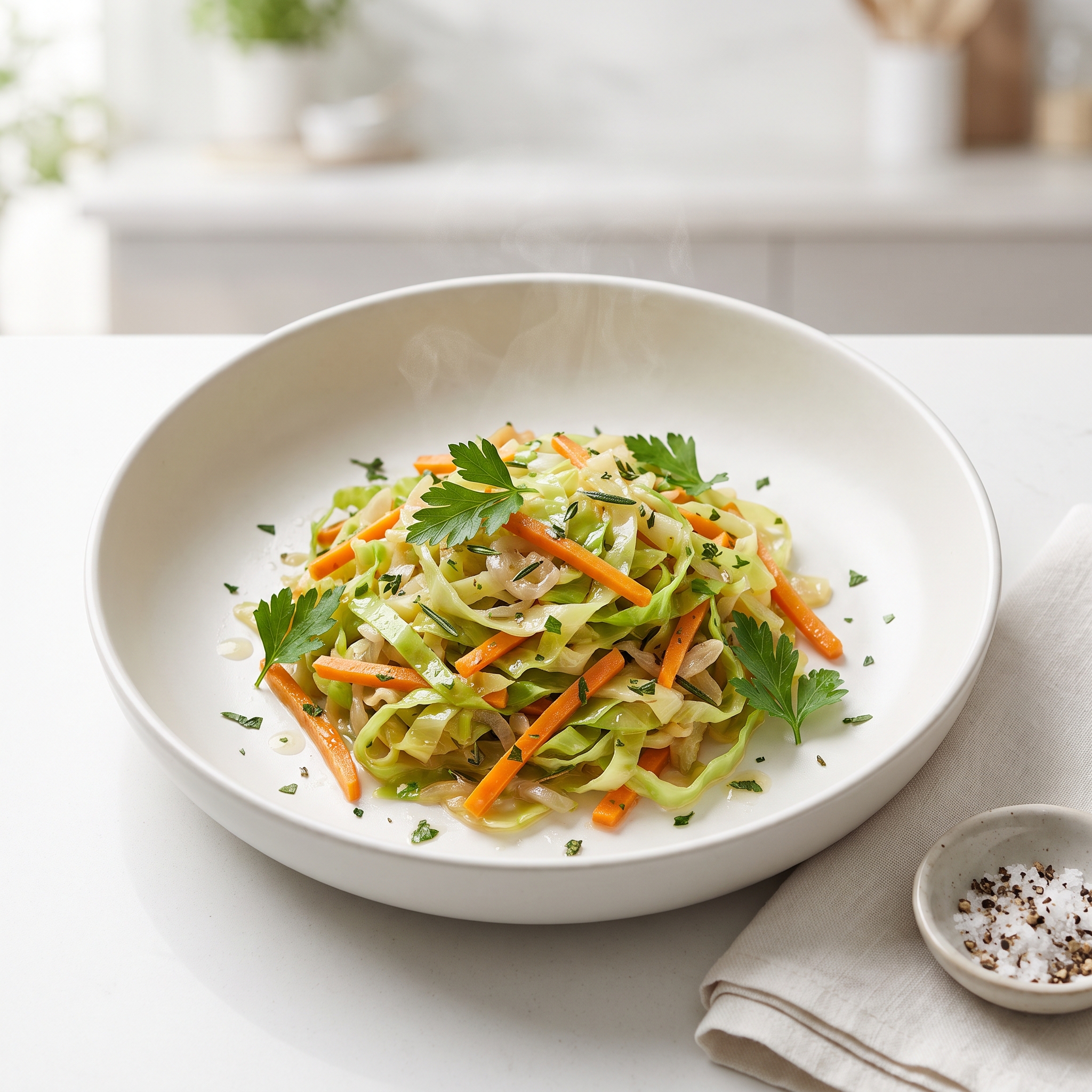 Skillet Cabbage with Herbs