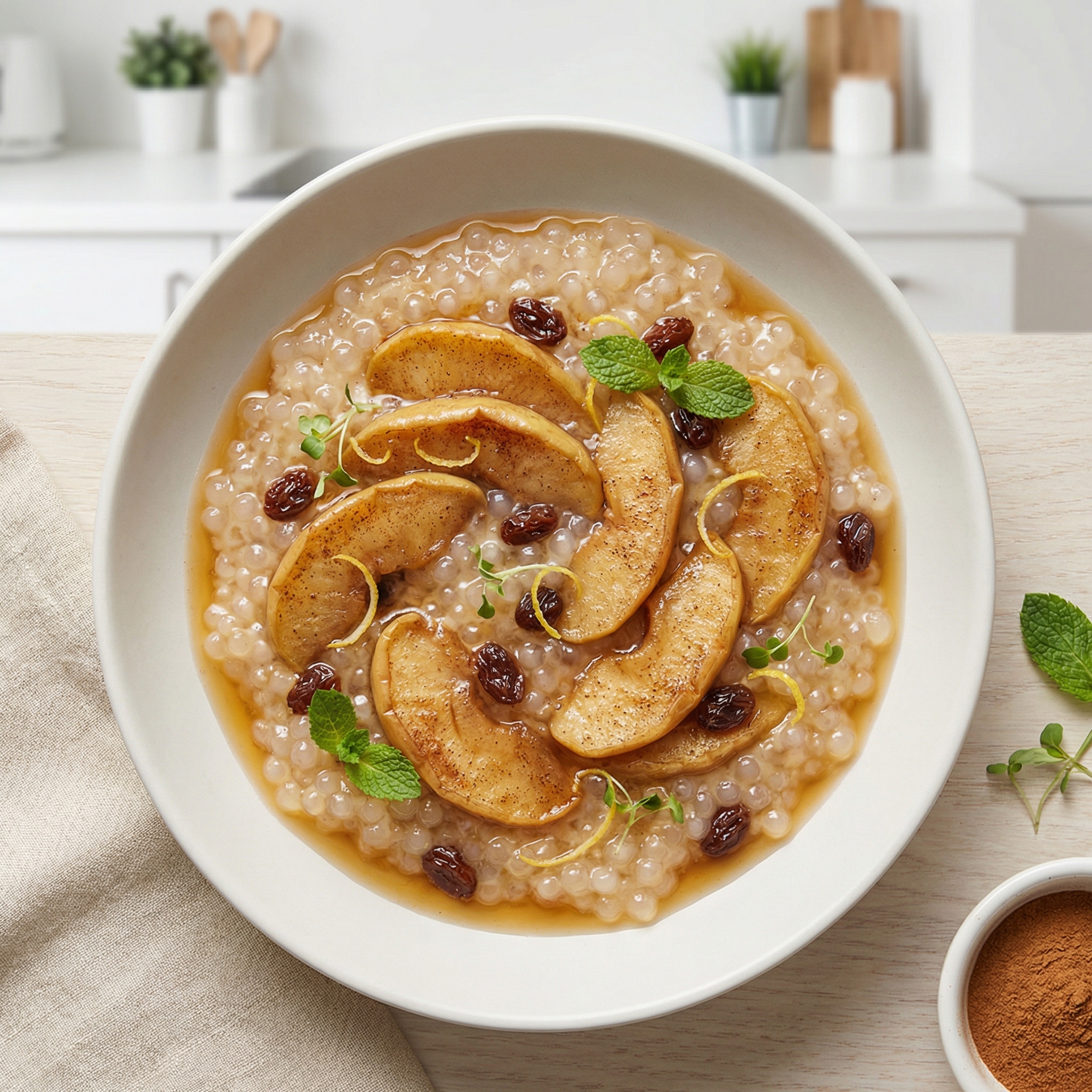 Cinnamon Apple Tapioca Dessert