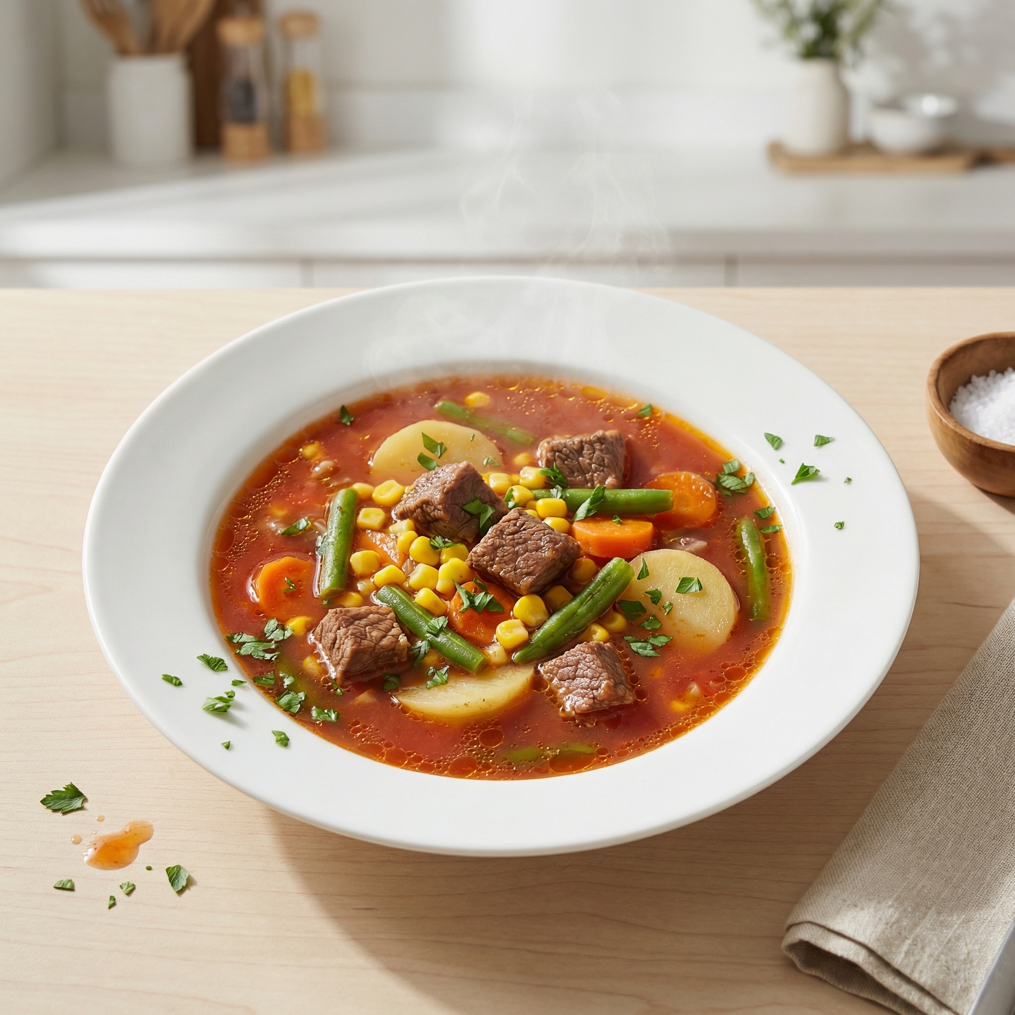 Crockpot Hearty Beef and Vegetable Soup