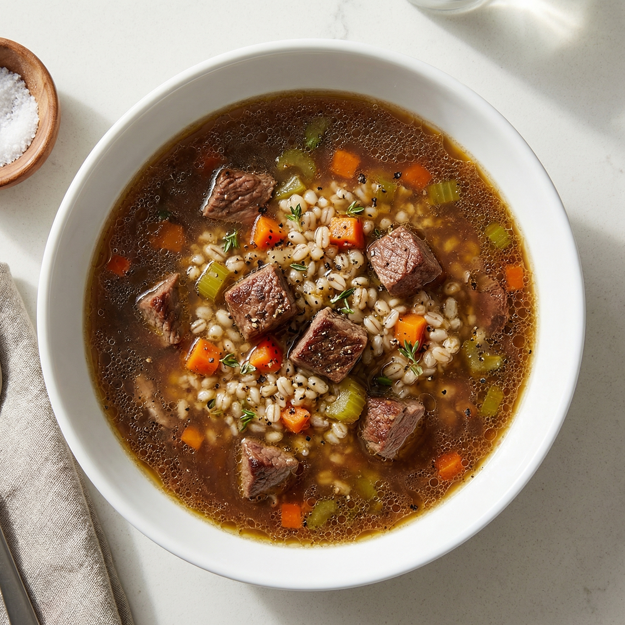 Slow Cooker Beef Barley Soup