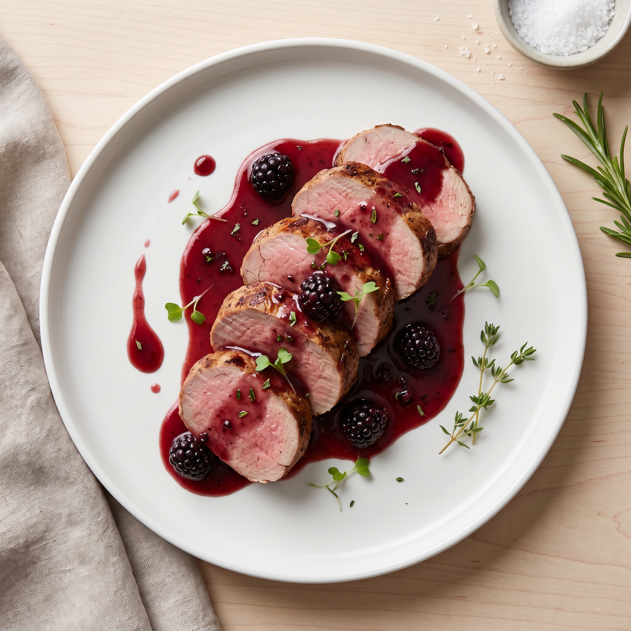 Slow Cooker Blackberry Pork Tenderloin