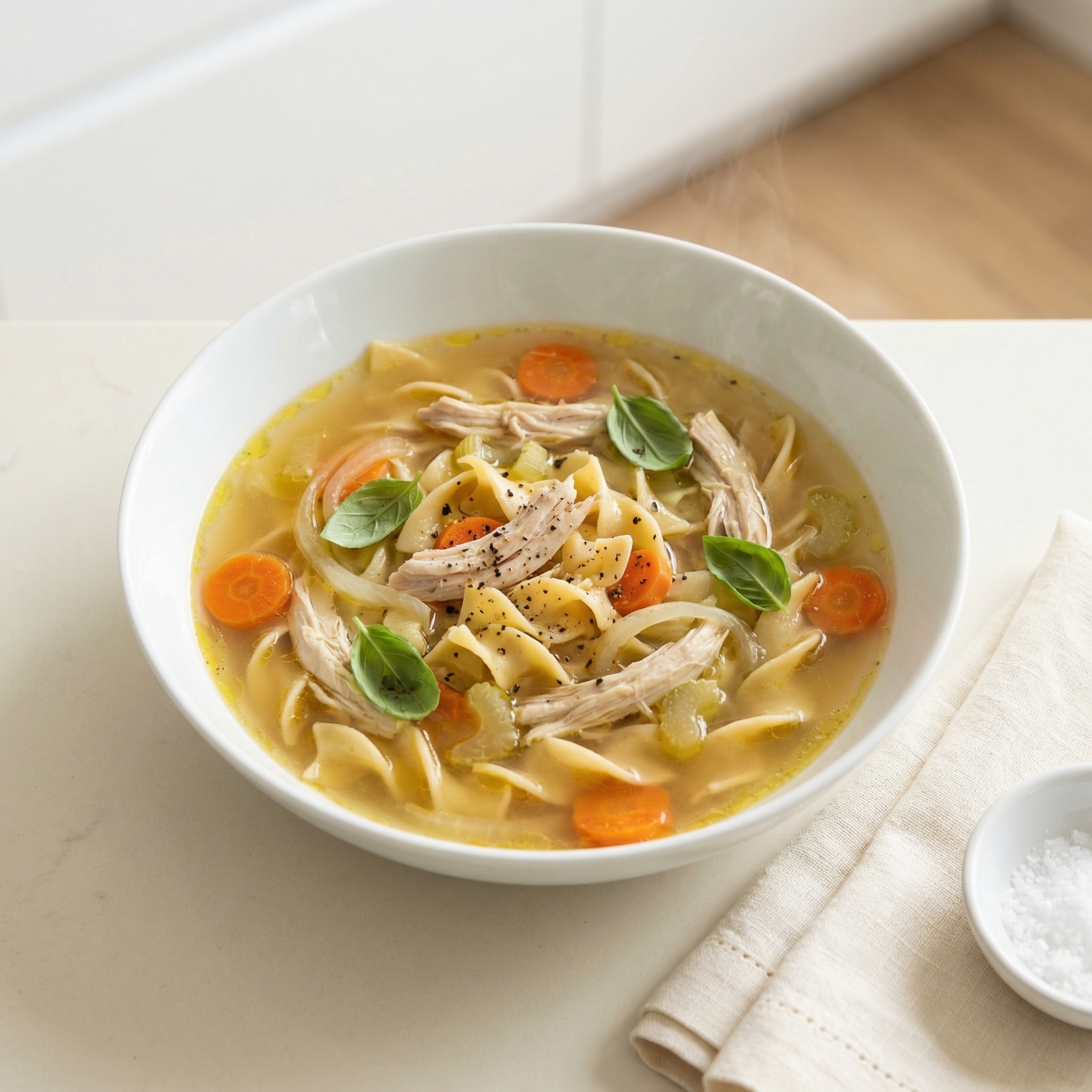 Great-Aunt Nina's Chicken with Homemade Noodles