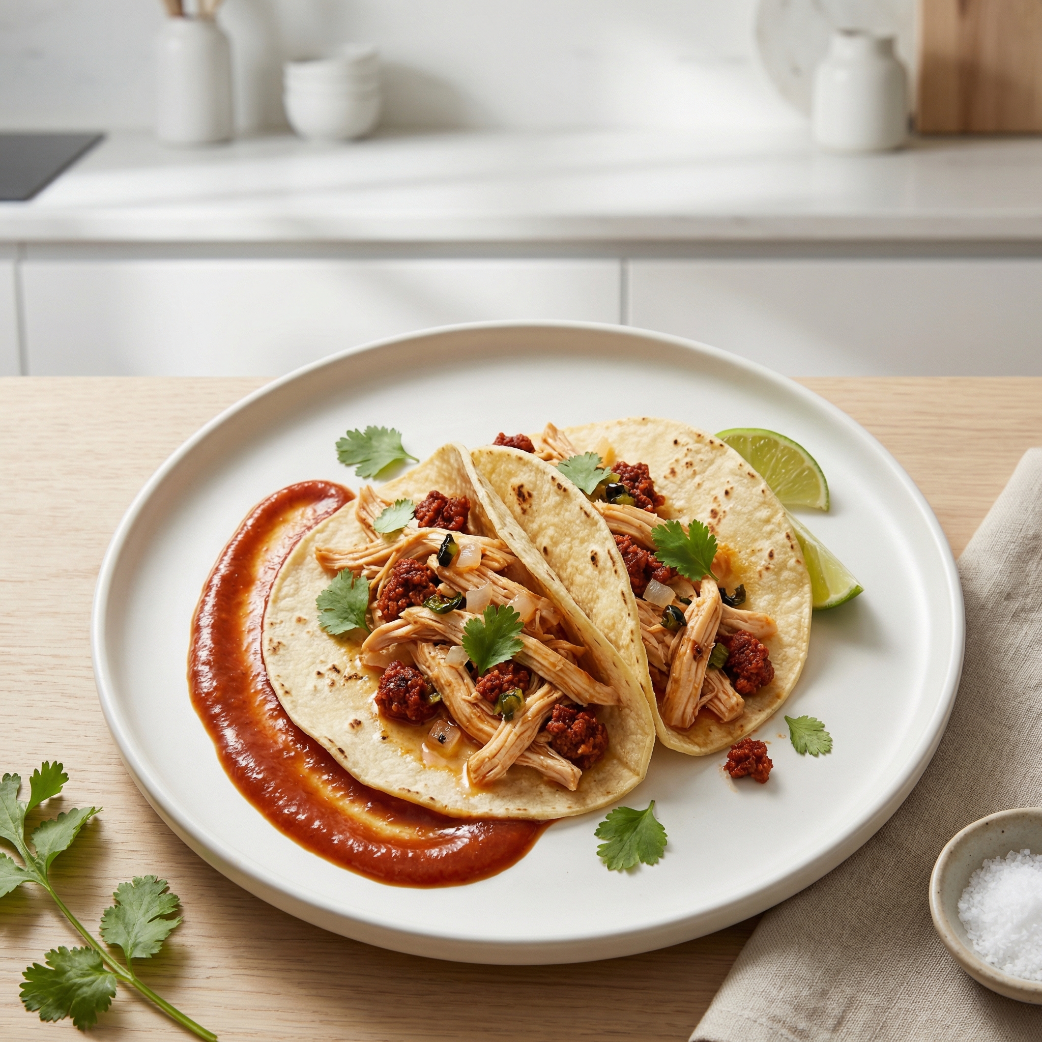 Crockpot Chicken Tinga with Chorizo