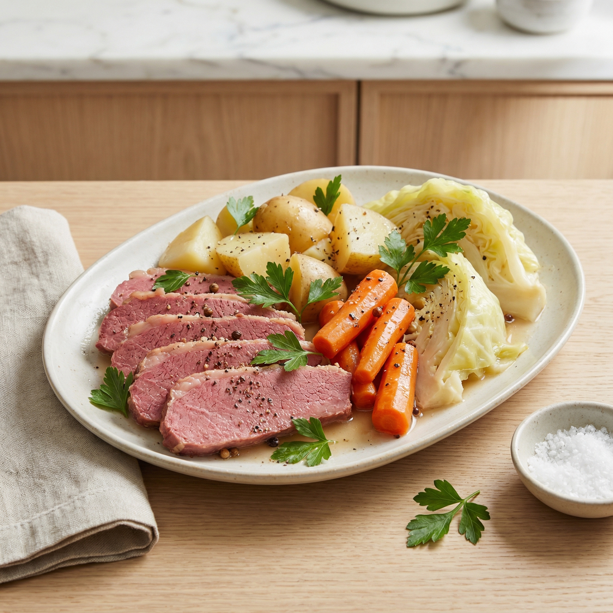 Easy Corned Beef and Cabbage
