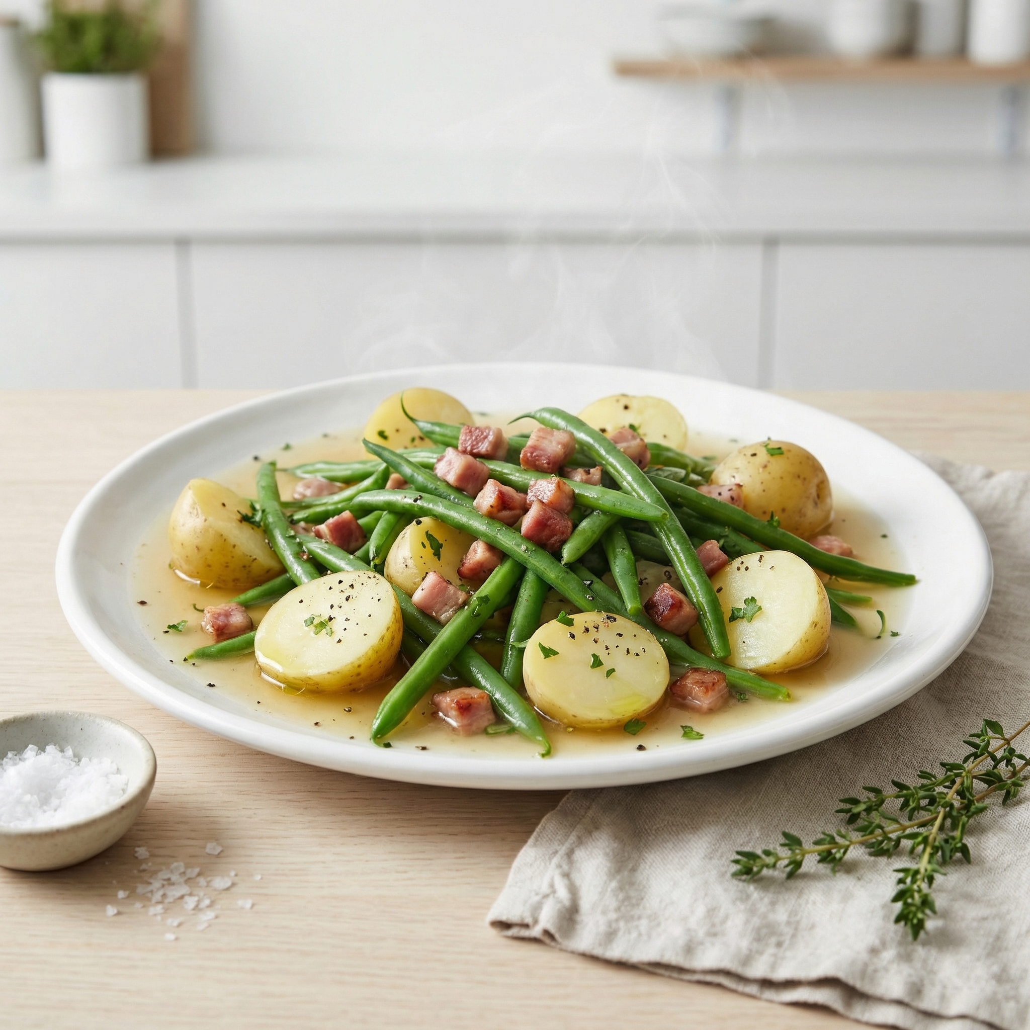 Slow Cooker Green Beans and Potatoes