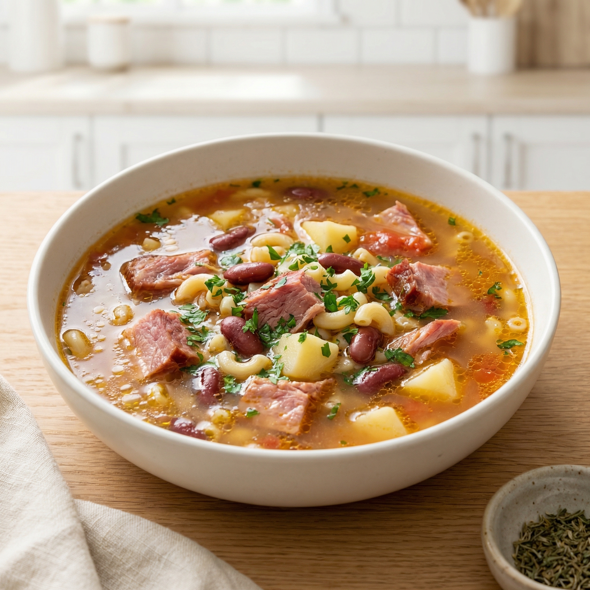 Crockpot Ham Bone Soup