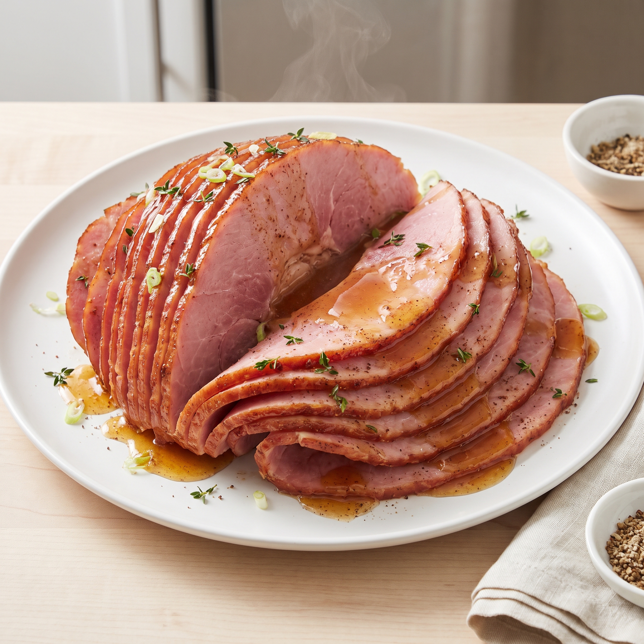 Slow Cooker Honey-Glazed Spiral Ham