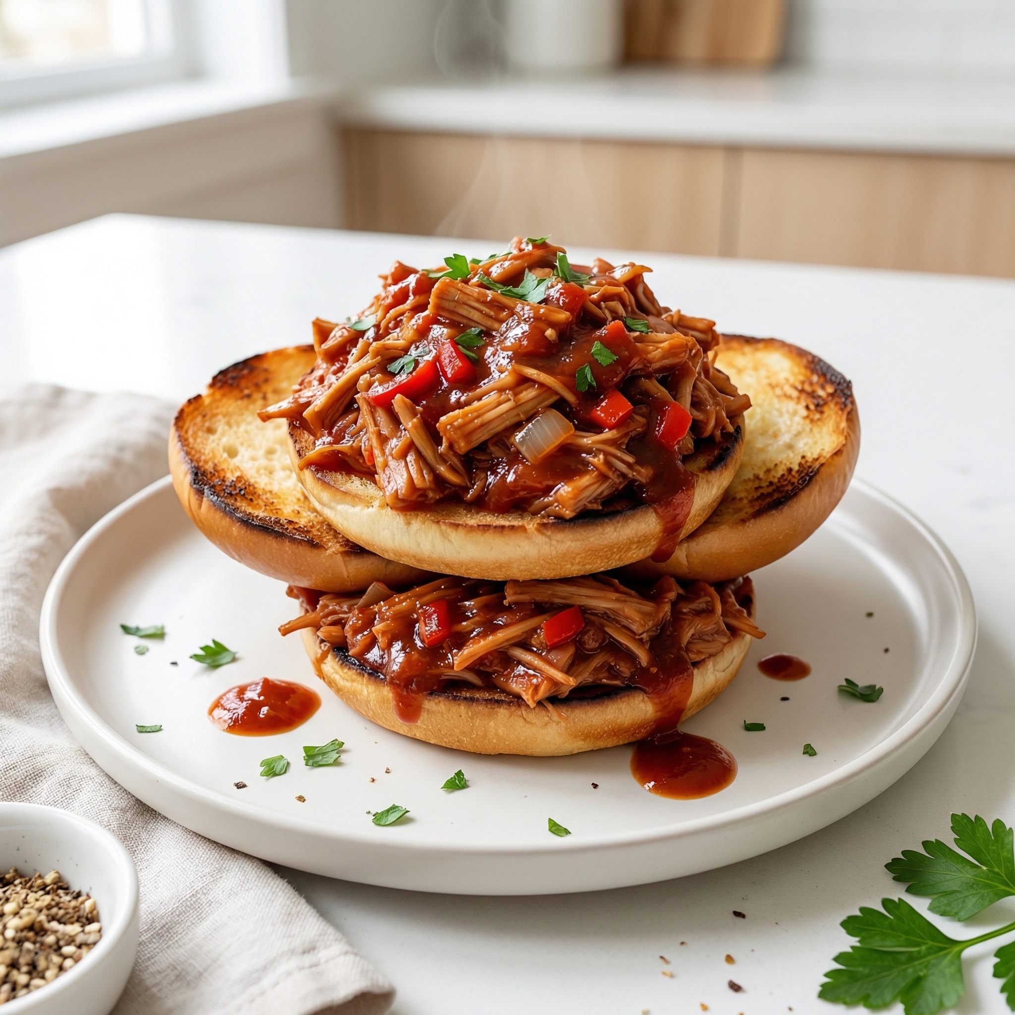 Crockpot Jackfruit Sloppy Joes