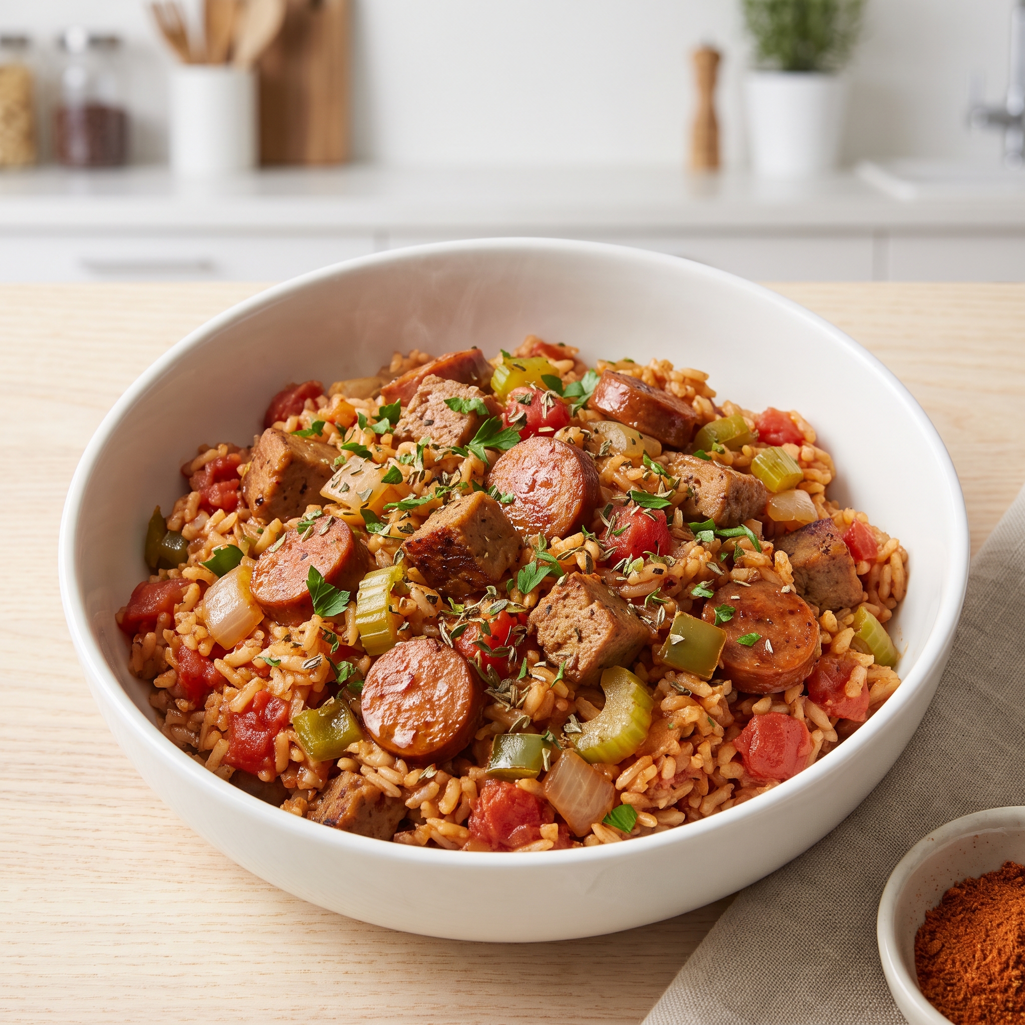 Slow Cooker Jambalaya (Vegan)