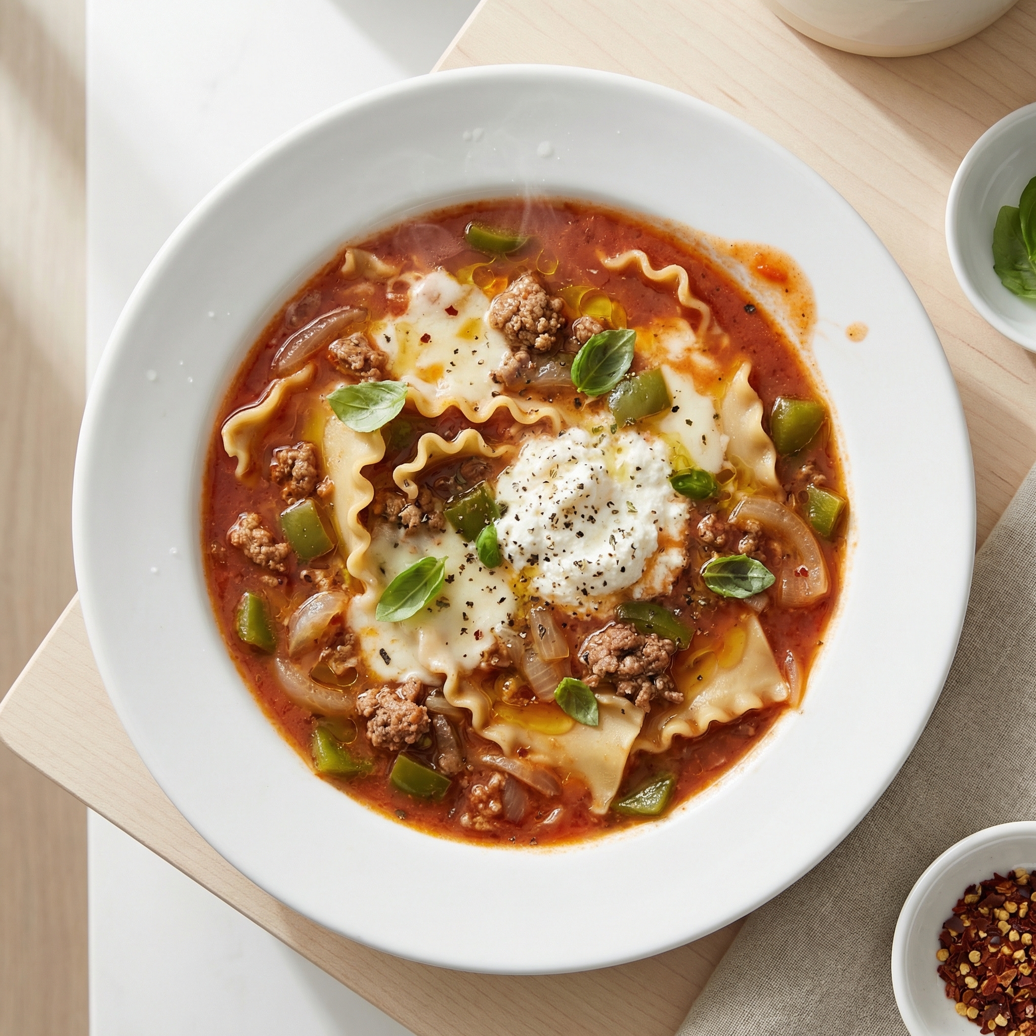 Set-It-and-Forget-It Crockpot Lasagna Soup