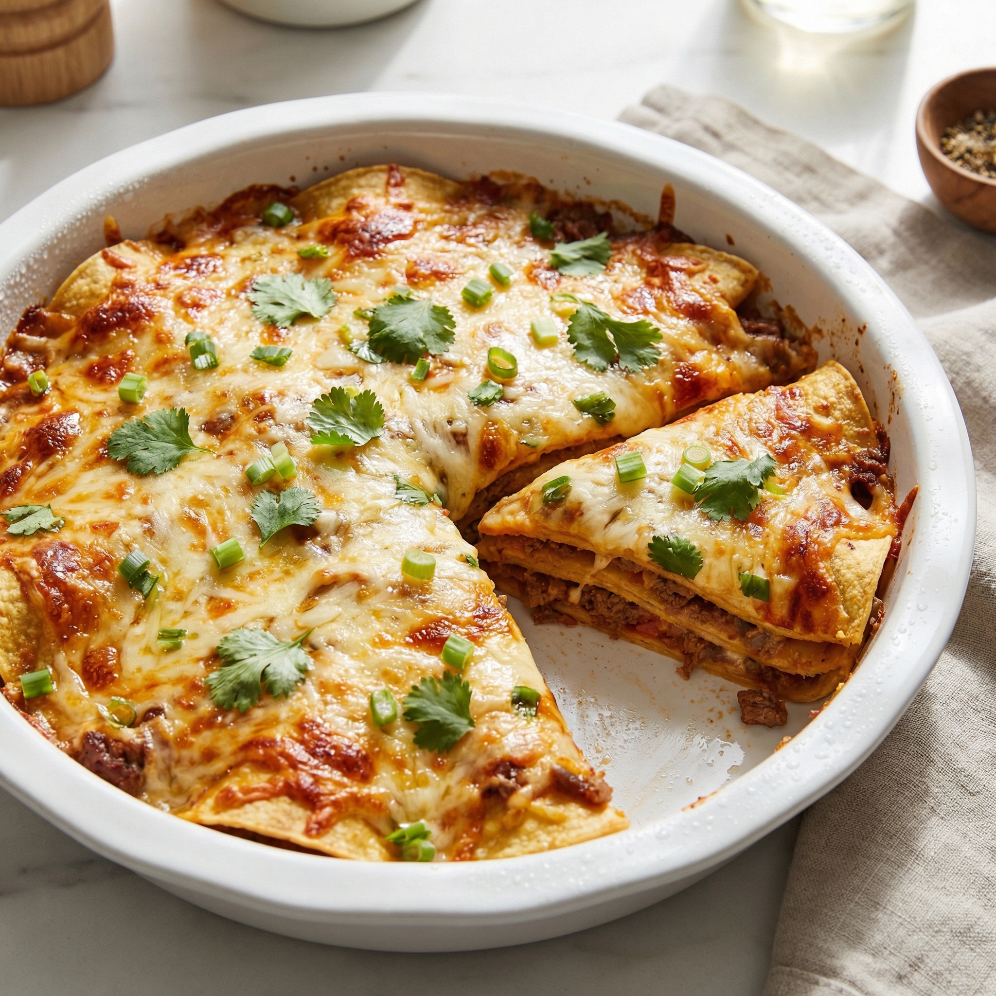 Crockpot Enchilada Casserole