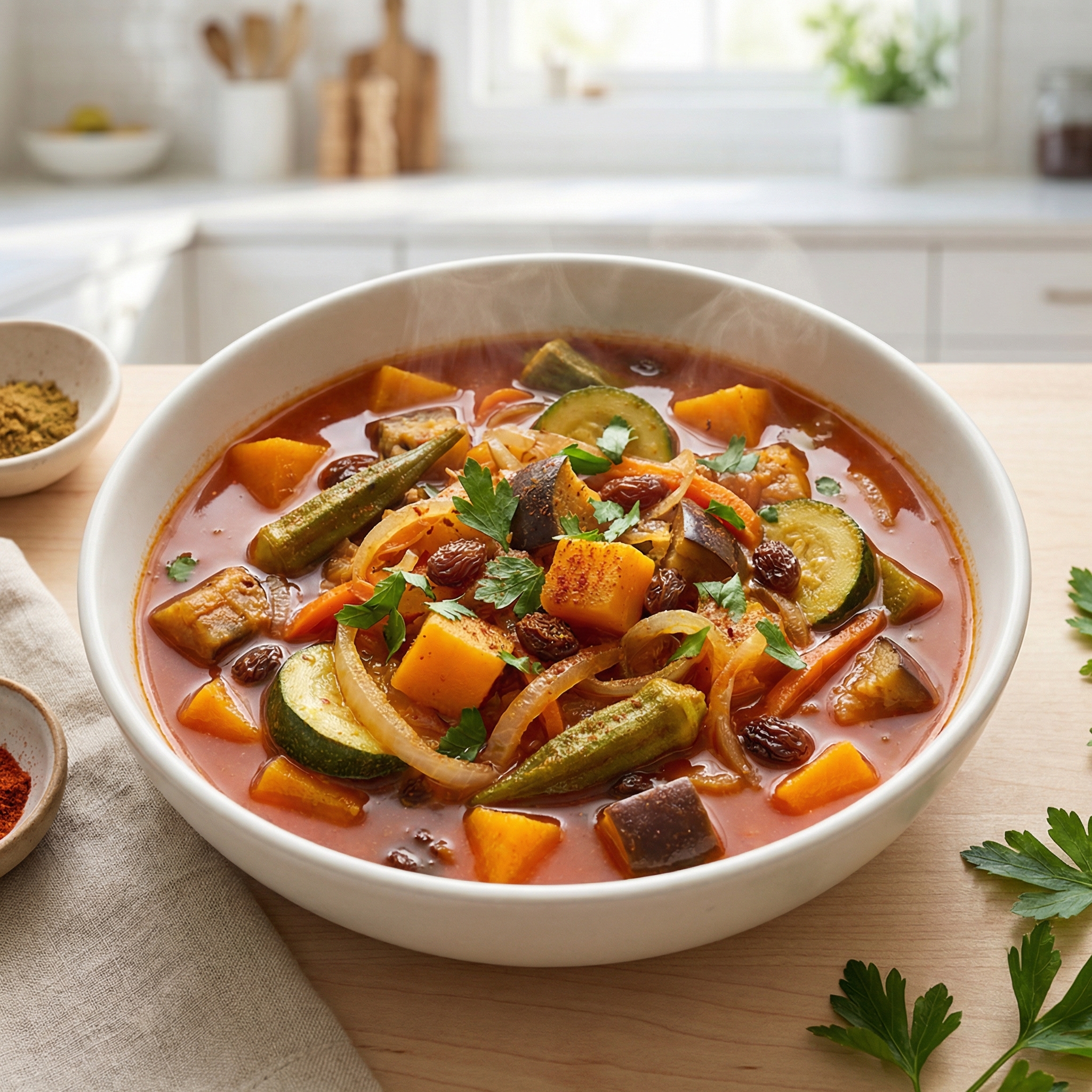 Mediterranean Veggie Slow-Cooker Stew